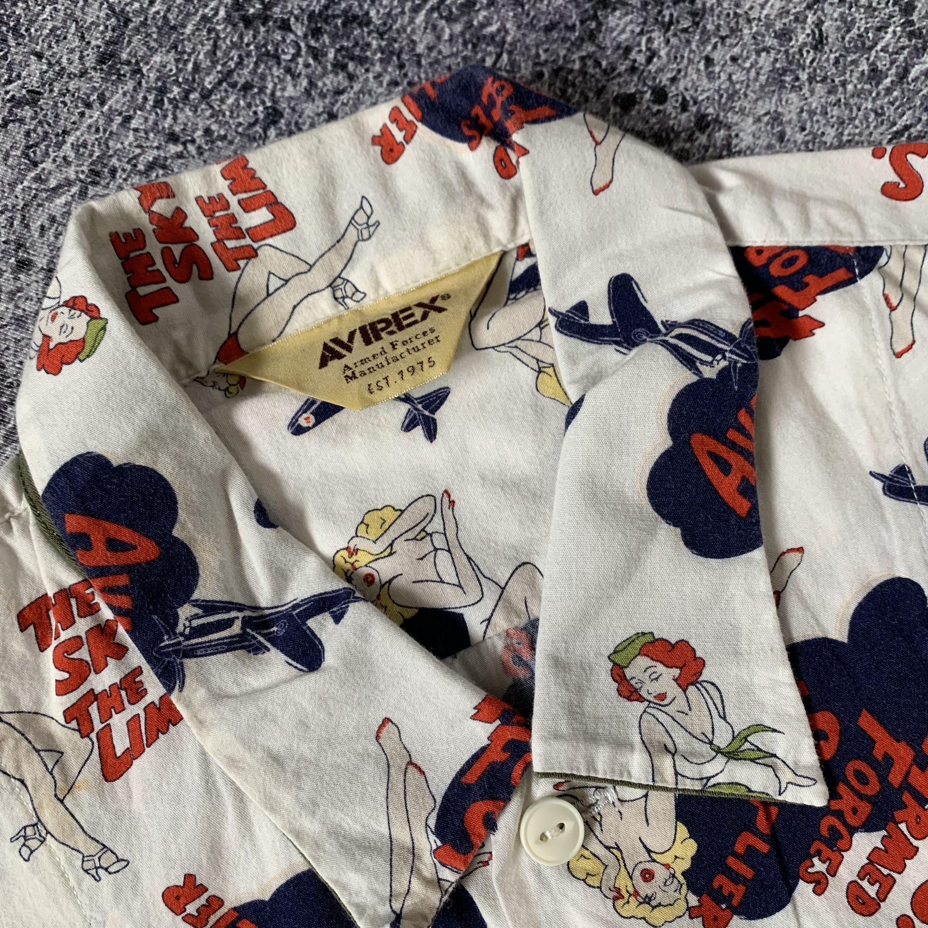 Hysteric Glamour Avirex x USMC Pocket Hawaiian All Over Print Shirt Size US L / EU 52-54 / 3 - 5 Thumbnail