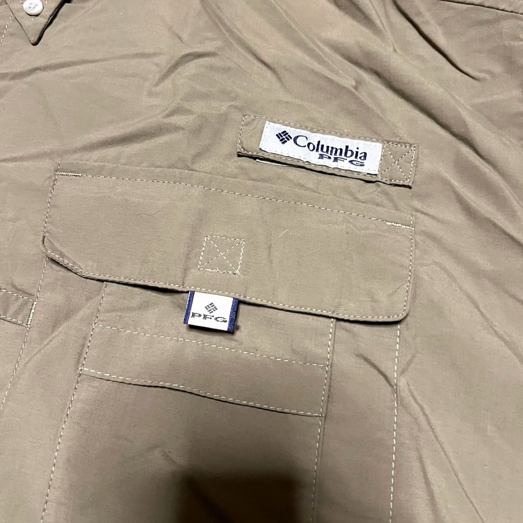 Vintage Columbia PFG Shirt Mens XL Button Up Short Sleeve Performance Brown Green Mens XL Size US XL / EU 56 / 4 - 2 Thumbnail