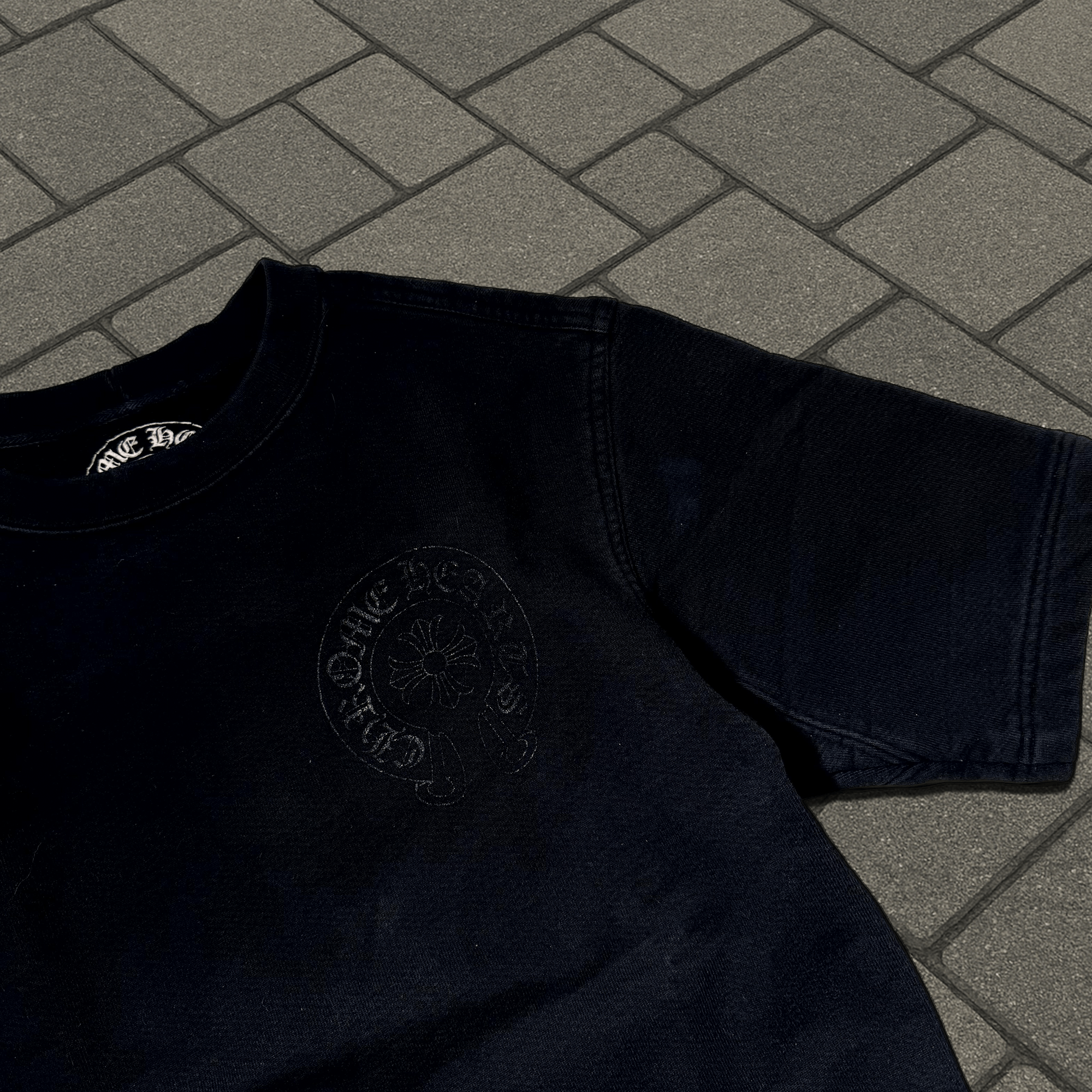 Chrome Hearts Chrome Hearts Black Raglan Horseshoe Tee Size US S / EU 44-46 / 1 - 3 Thumbnail