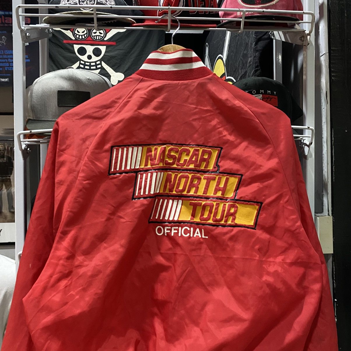 NASCAR × Vintage Crazy Vintage 80s Nascar North Tour Official Satin Bomber Size US M / EU 48-50 / 2 - 3 Thumbnail