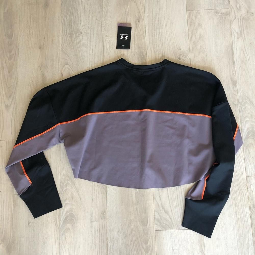 Under Armour Under Armour Black and Purple Rush Cropped Long Sleeve Size S / US 4 / IT 40 - 9 Thumbnail
