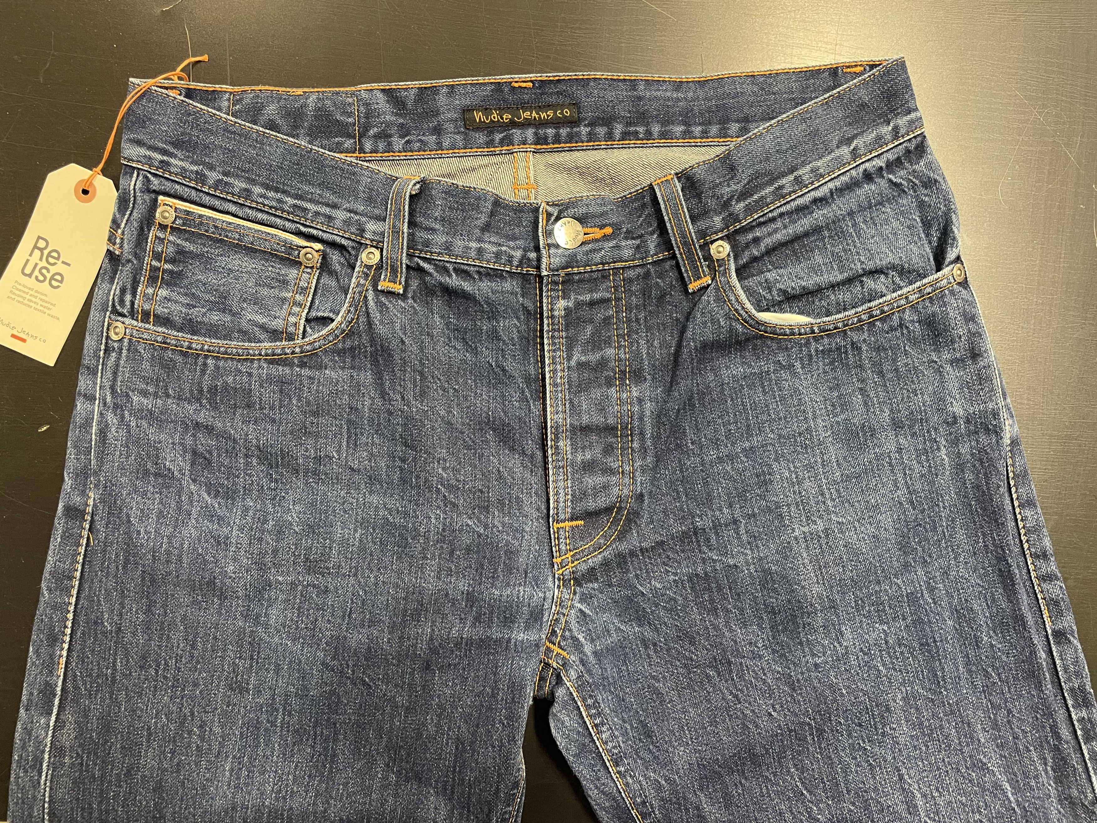 Nudie Jeans Nudie Jeans Grim Tim – Dry Selvedge (Re-Use) Size US 34 / EU 50 - 12 Thumbnail