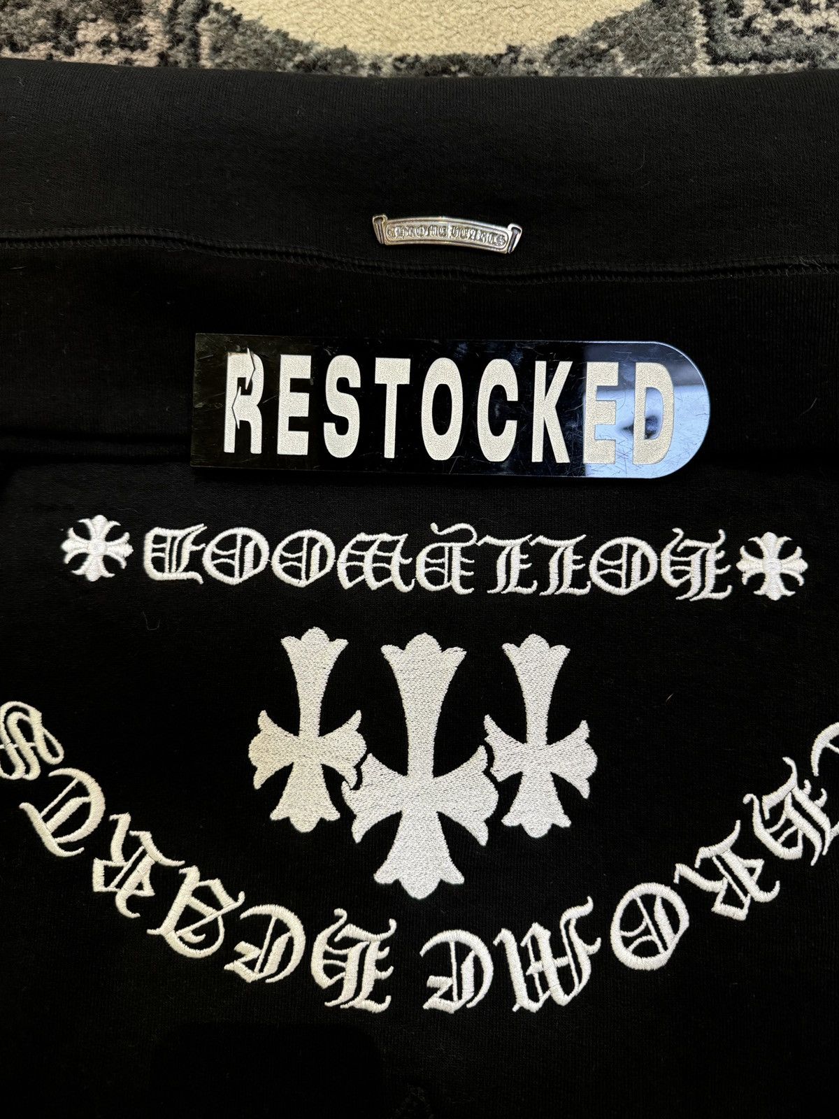 Chrome Hearts Chrome Hearts 3 Cross Embroidered Black Crewneck Size US M / EU 48-50 / 2 - 3 Thumbnail