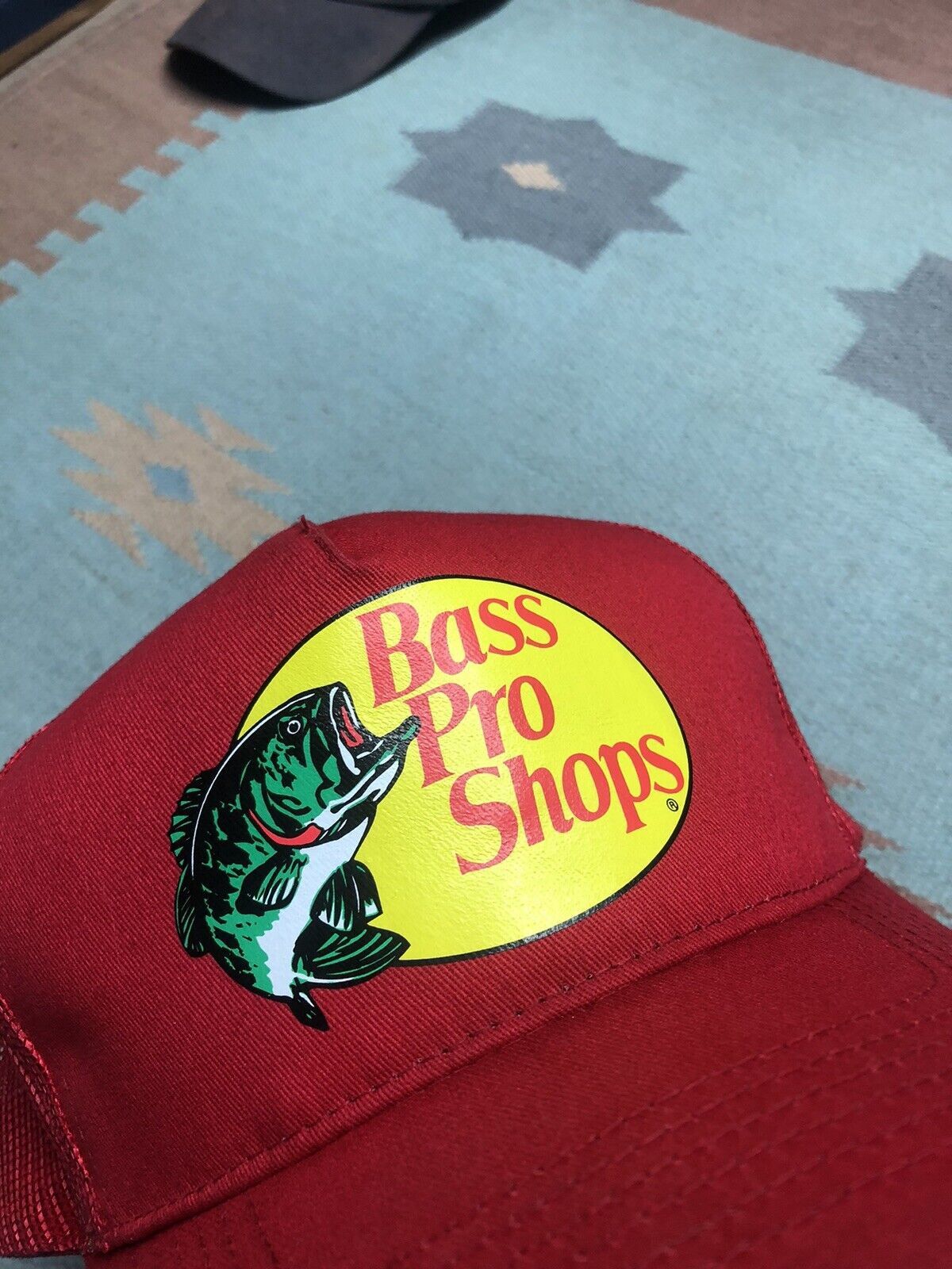 Bass Pro Shops × Vintage VTG Bass Pro Shops Trucker Hat Fishing Hunting Outdoor Red Size ONE SIZE - 2 Thumbnail