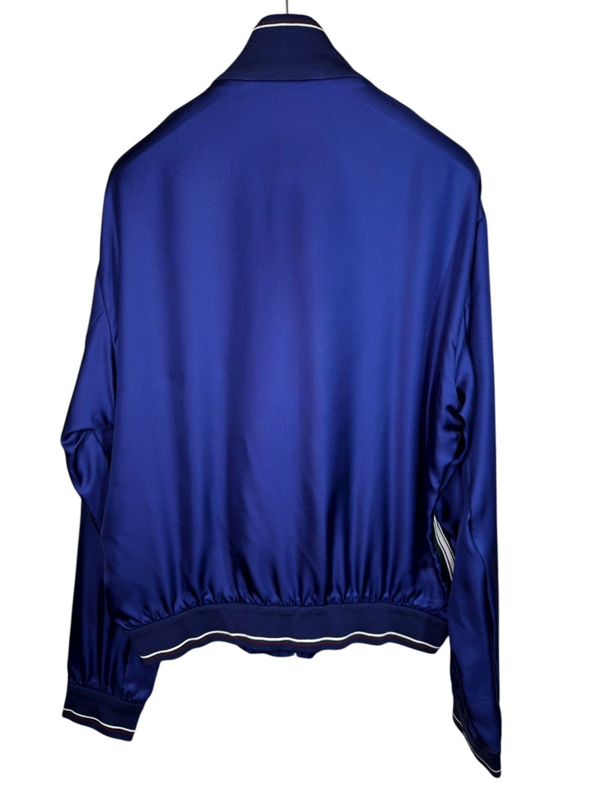 Prada Prada blue silk jacket with tricolor trim – Size L Size US L / EU 52-54 / 3 - 2 Thumbnail