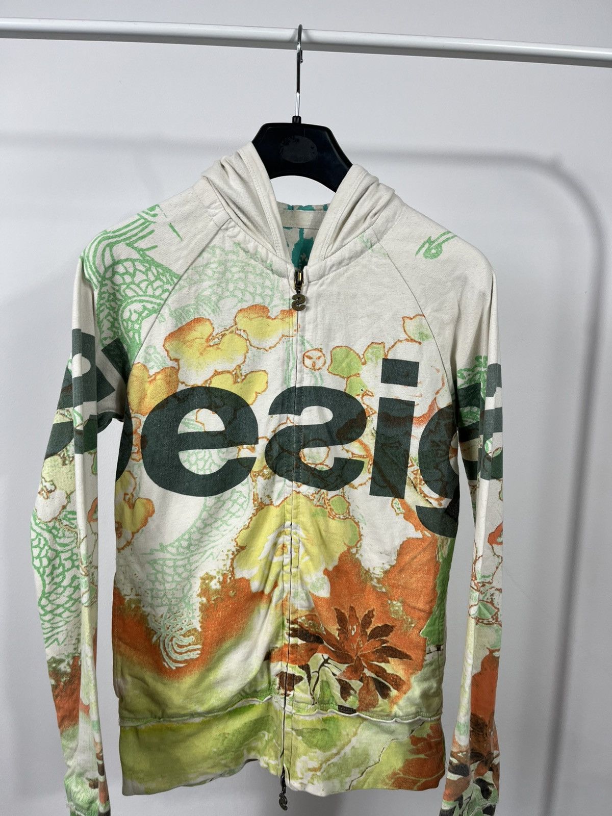 Desigual Desigual floral zip up hoodie multicolor graphic jacket XS Size XS / US 0-2 / IT 36-38 - 2 Thumbnail