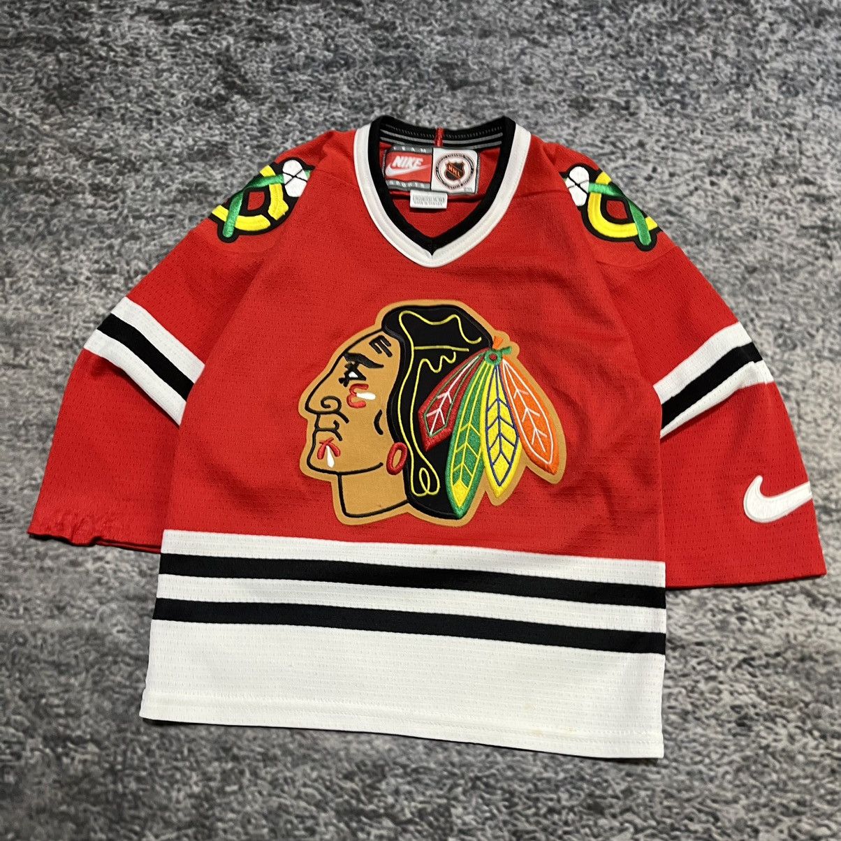 Nike Vintage 90s Nike Chicago Blackhawks Hockey Jersey Size US XS / EU 42 / 0 - 3 Thumbnail