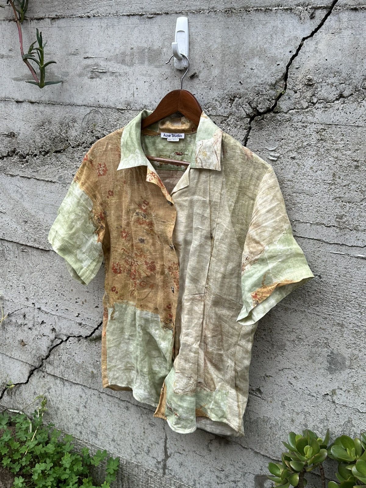 Acne Studios RARE GRAIL Acne Studios mosaic tapestry textile shirt Size US M / EU 48-50 / 2 - 2 Thumbnail