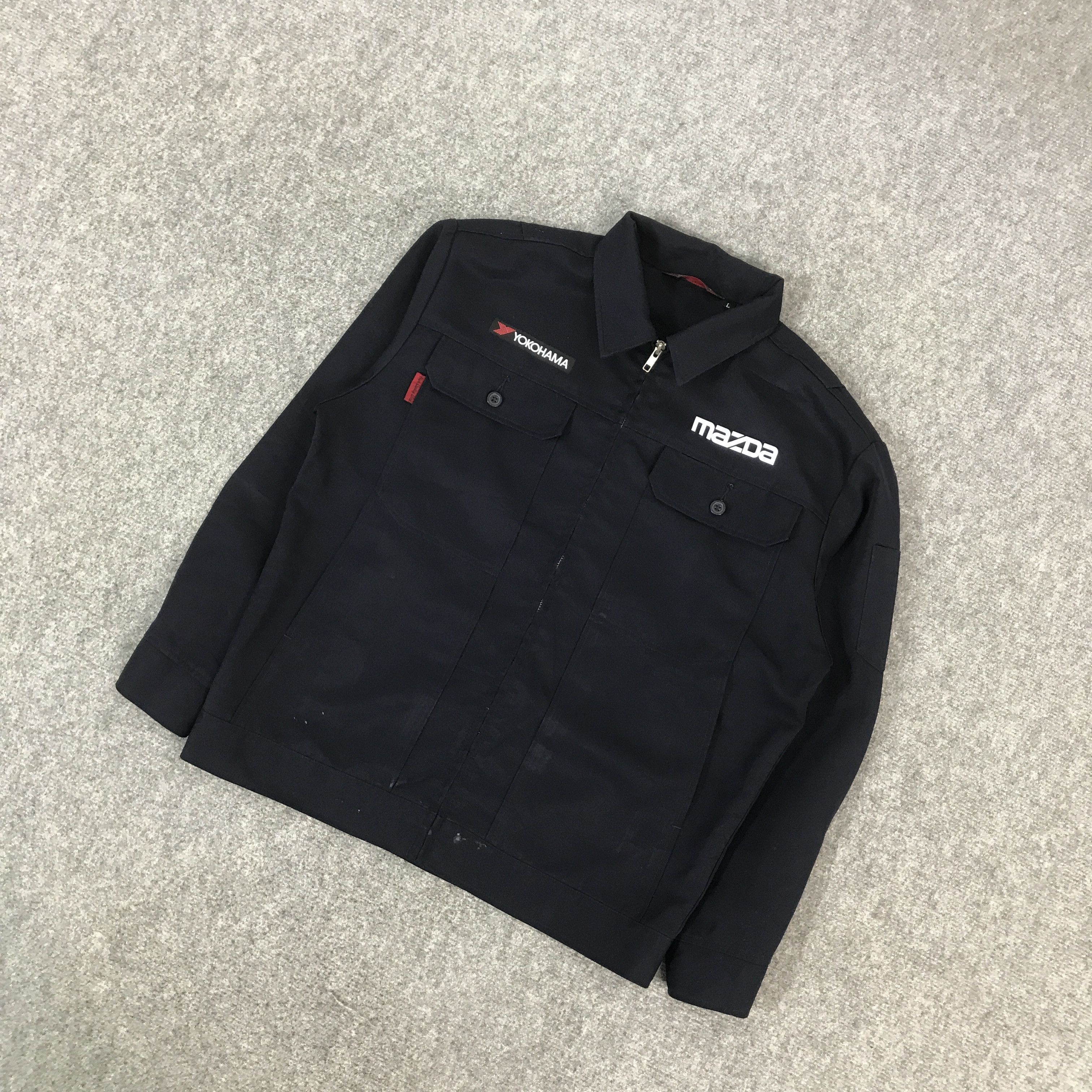 Japanese Brand MAZDA YOKOHAMA RACING JAPAN UNIFORM CUSTOM JACKET Size US L / EU 52-54 / 3 - 5 Thumbnail