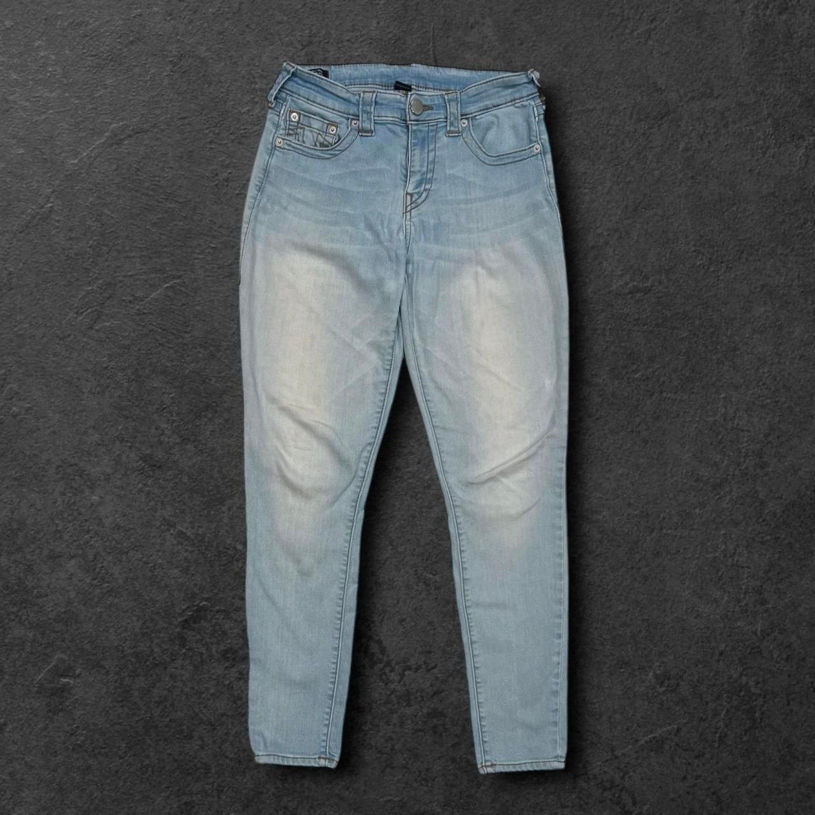 True Religion True Religion (Jennie) Light Blue Curvy Skinny Jeans Size 30" / US 8 / IT 44 - 3 Thumbnail