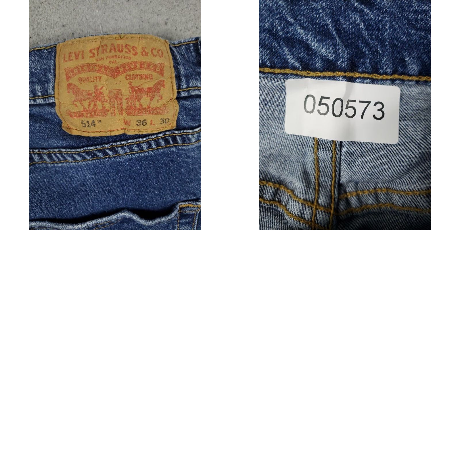 Levi's Levis Mens Straight Leg 36x30 Extra Large XL Blue Casual Denim Jeans Pants Size US 36 / EU 52 - 8 Thumbnail