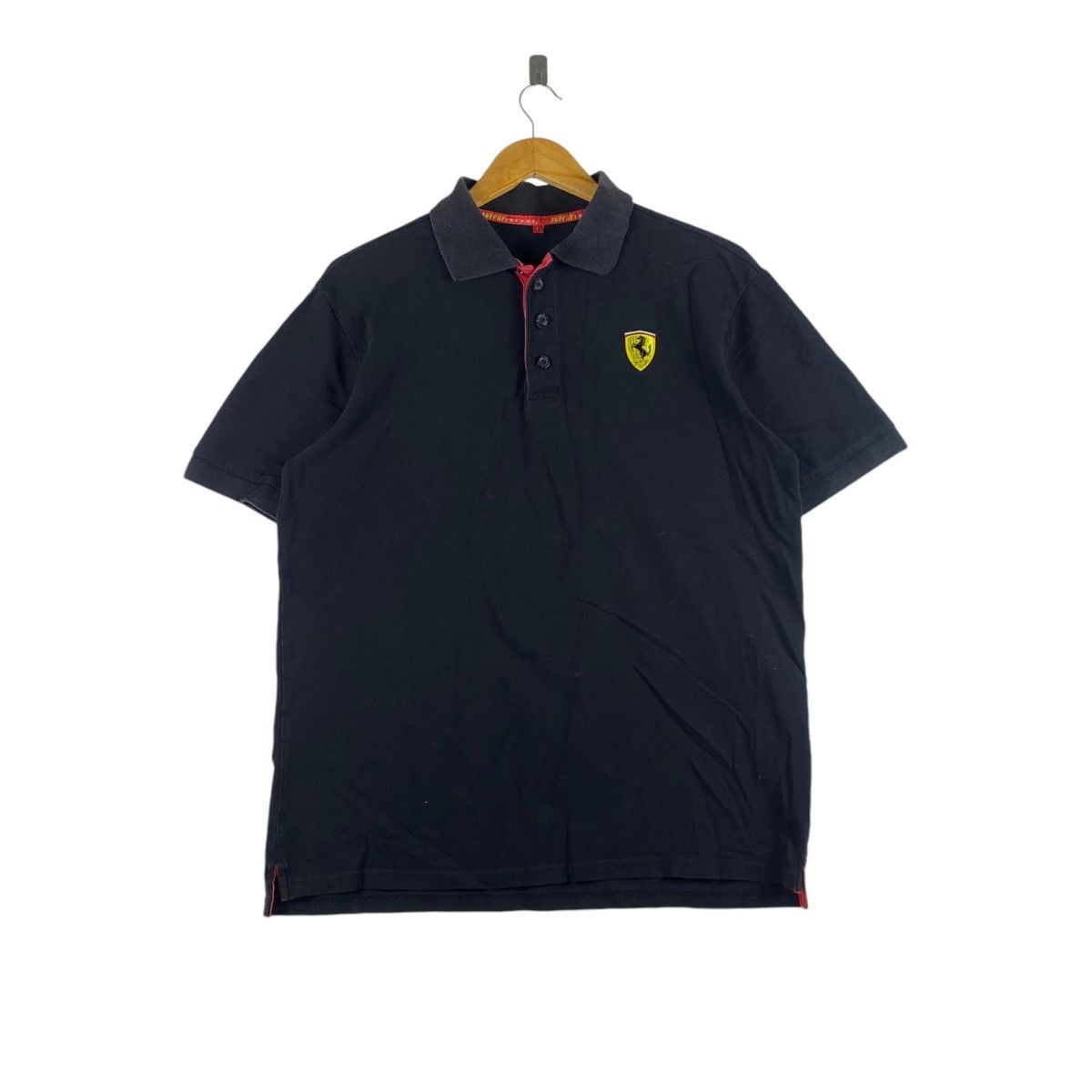 Ferrari FERRARI STORE Embroidered Logo Black Collar Button Up Shirt Size US L / EU 52-54 / 3 - 1 Thumbnail
