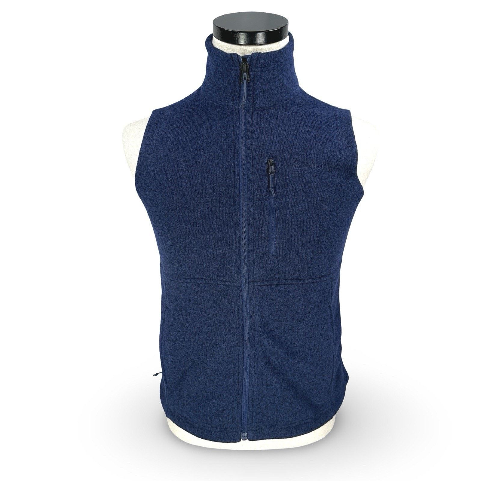 Marmot Marmot Fleece Vest Mens XS Dark Blue Full Zip Pockets Active Size US XS / EU 42 / 0 - 1 Thumbnail