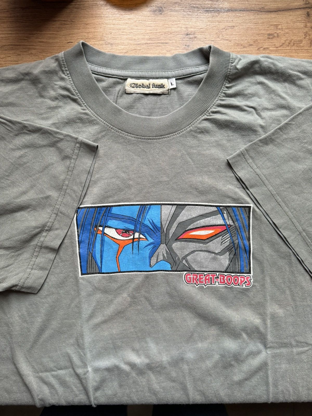 Japanese Brand × Vintage Y2K Vintage hook-up style grey t-shirt great boops Size US L / EU 52-54 / 3 - 1 Thumbnail