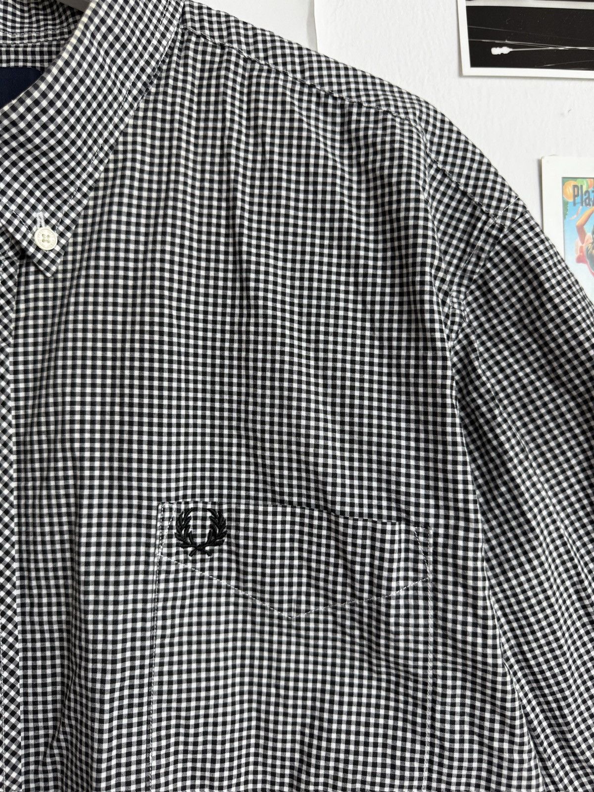 Designer × Fred Perry × Vintage Vintage Fred Perry checked boxy shirt XXL designer luxury y2k Size US XXL / EU 58 / 5 - 4 Thumbnail
