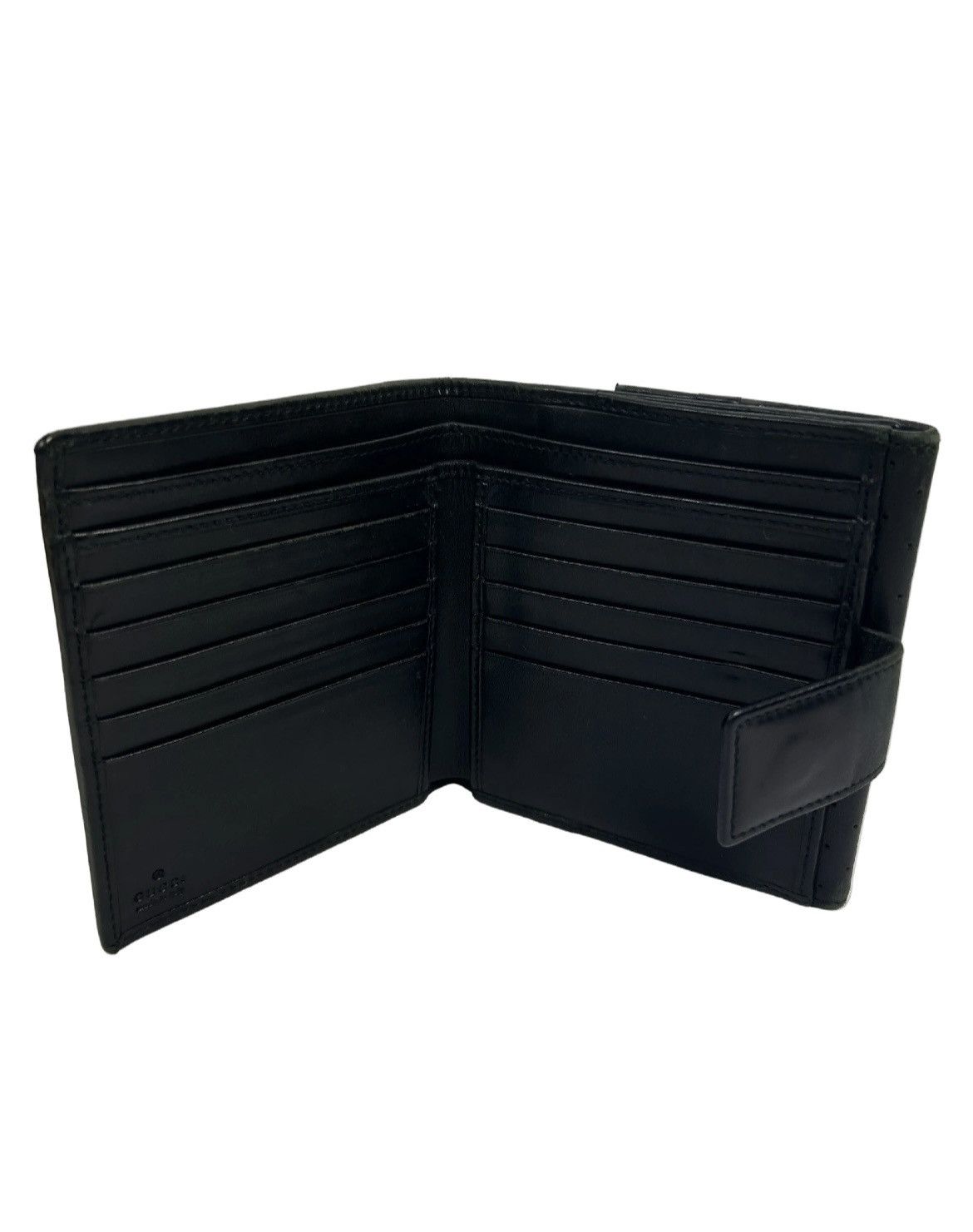 Gucci Gucci GG Black Leather Bifold Wallet Size ONE SIZE - 2 Thumbnail
