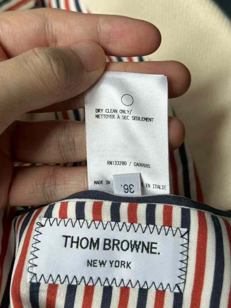 Other Thom Browne A woolen tailcoat with colored stripes Size 36S - 5 Thumbnail
