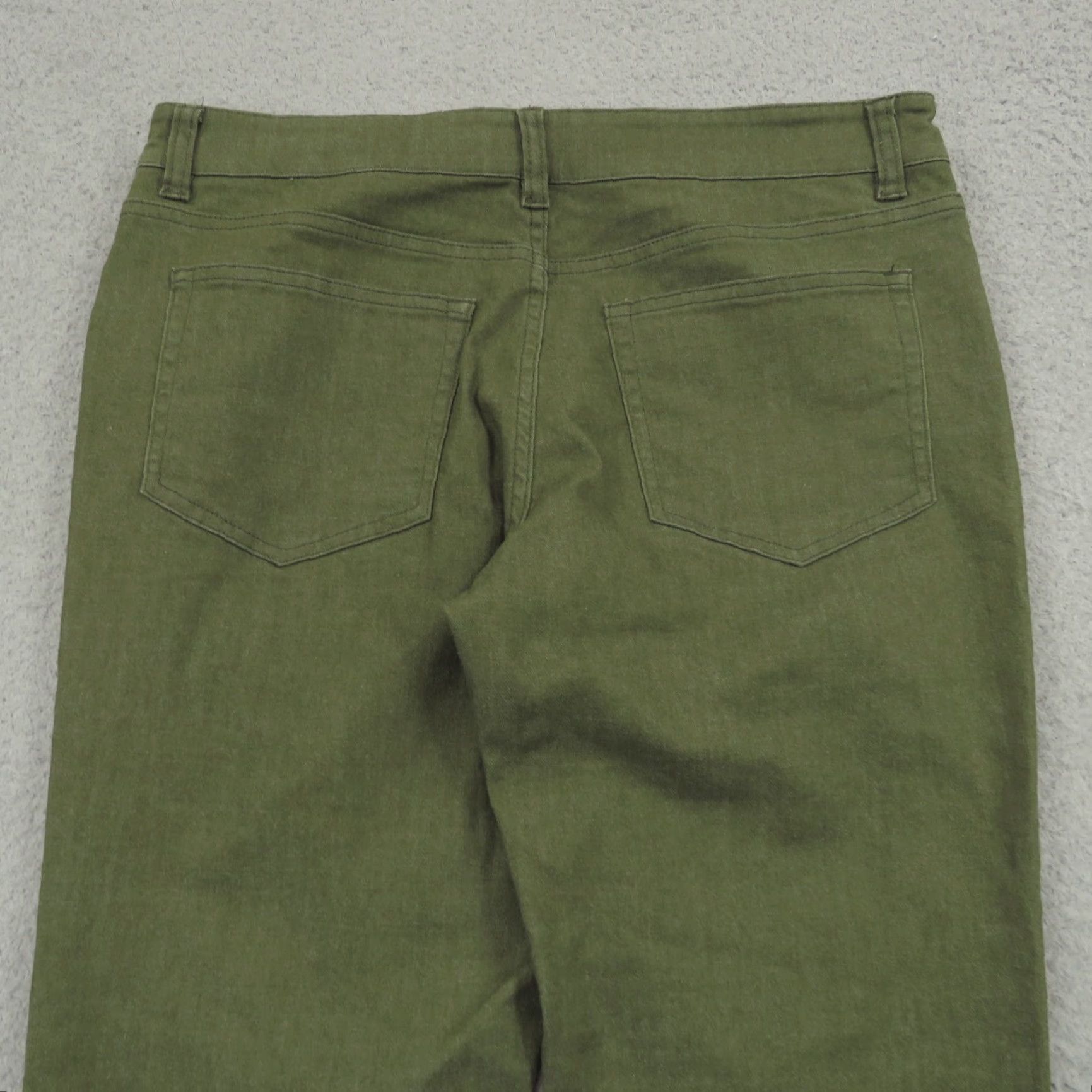 Olive U510 Pants Men Slim Fit Olive Green Brushed Twill 5 Pocket Chino Jean Flex Casual Shirt? Size US 31 - 3 Thumbnail