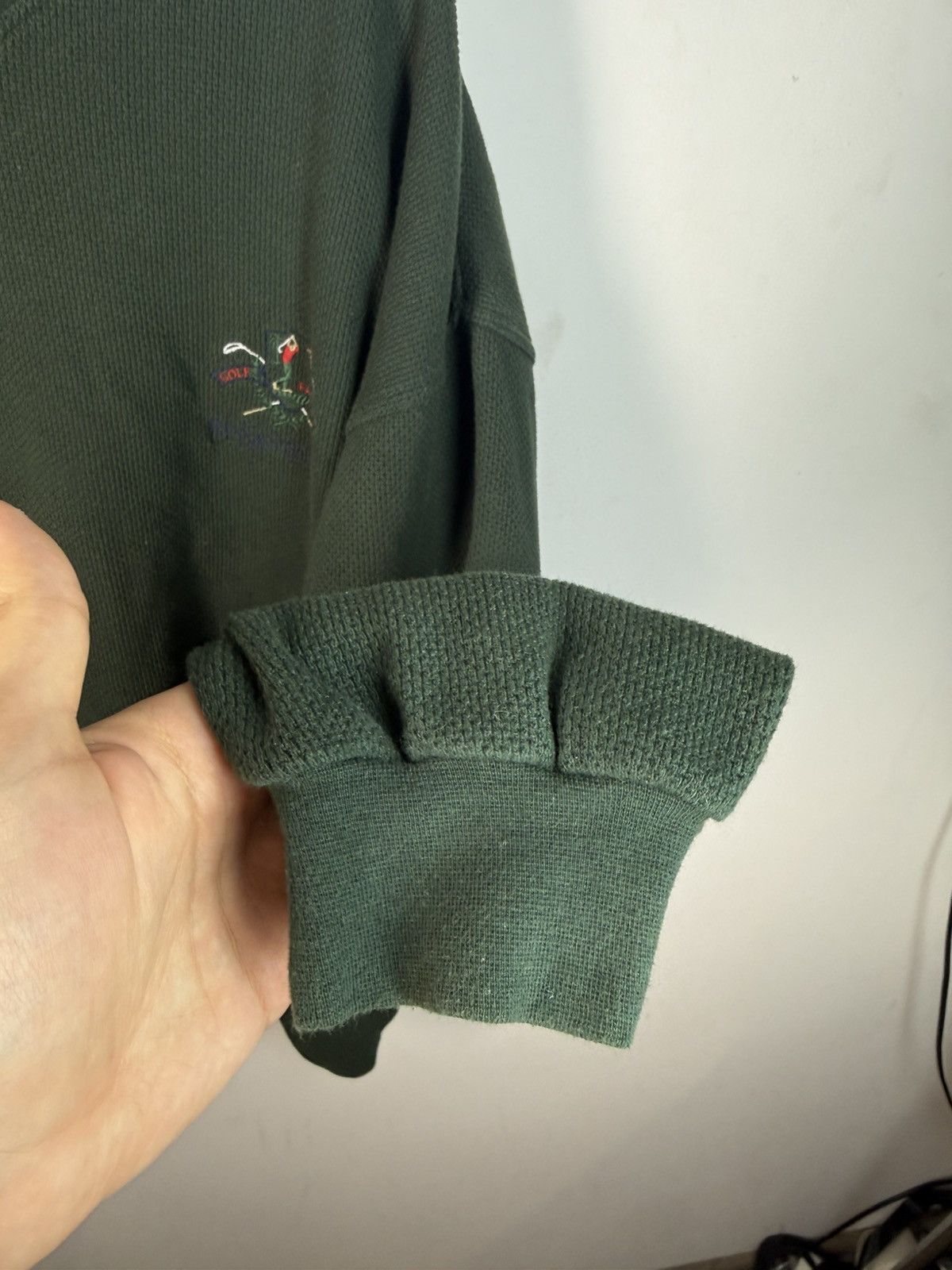 Yves Saint Laurent 90s YSL Sweatshirt 1/4 Quarter Zip Sweater Old Money Vintage Size US XL / EU 56 / 4 - 11 Thumbnail