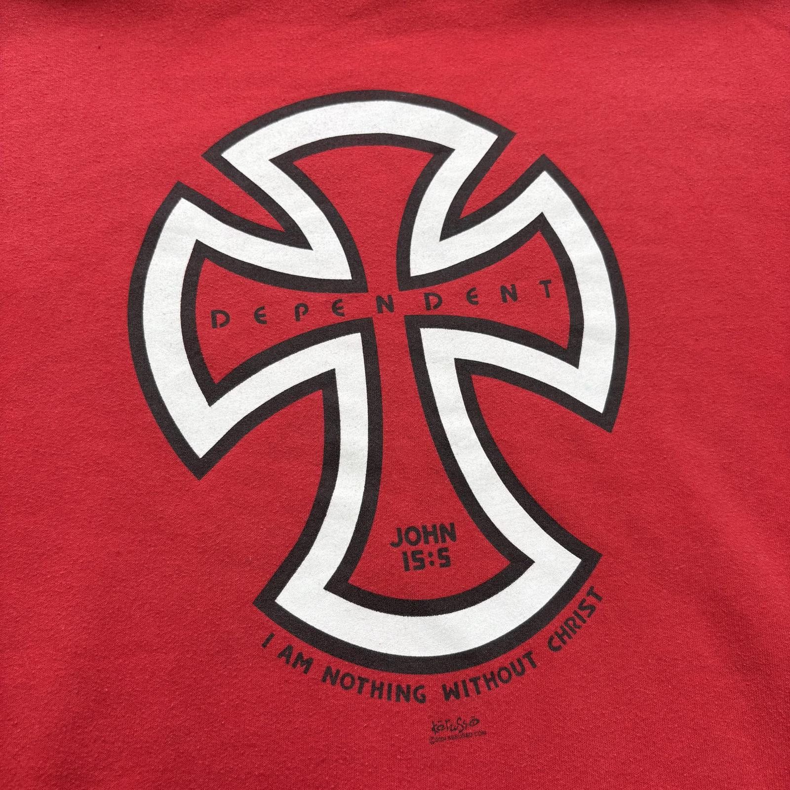 Independent Truck Co. Vintage Y2K Independent Dependent On Christ Religious Hoodie Size US L / EU 52-54 / 3 - 4 Thumbnail