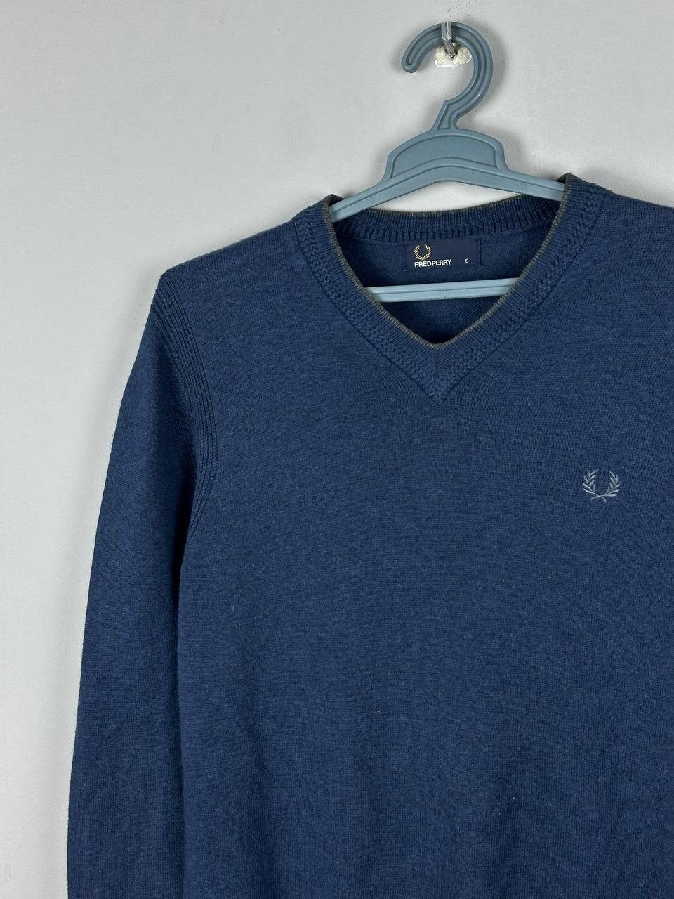Fred Perry Fred Perry Blue Wool Sweater Size S Size US S / EU 44-46 / 1 - 3 Thumbnail