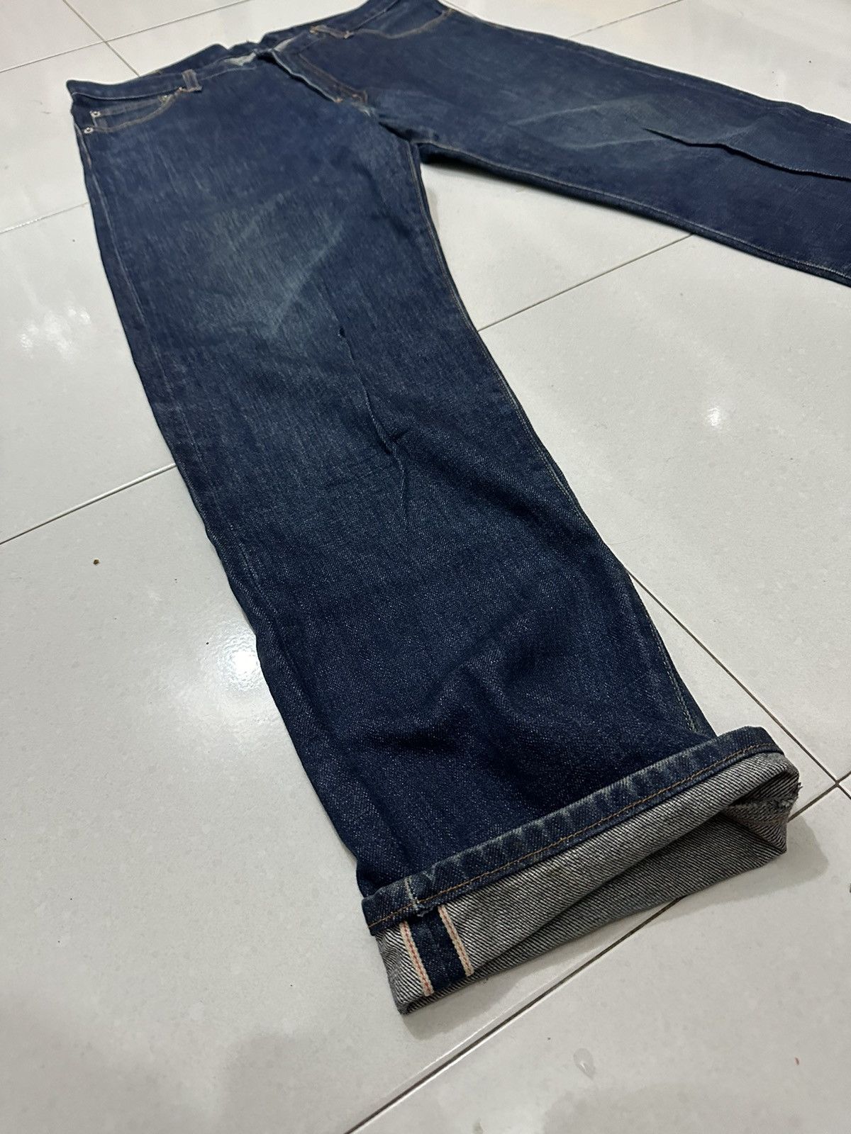 Electric Cottage VTG EC Good Enough Selvedge Distress Denim Size US 36 / EU 52 - 8 Thumbnail