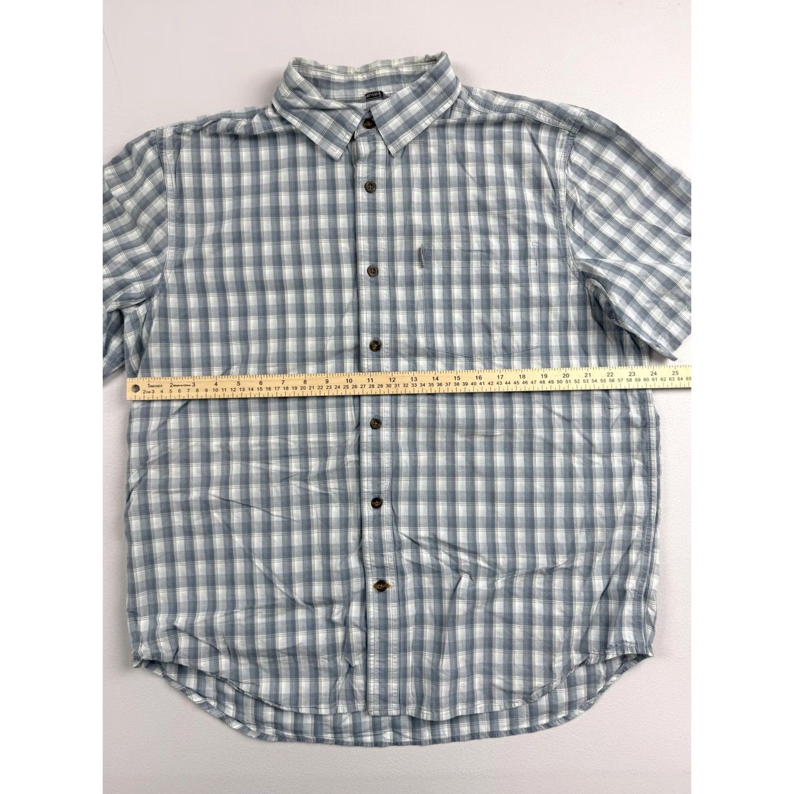 Carhartt Carhartt Shirt Mens XL Blue Plaid Short Sleeve Button-Front Workwear Outdoor Size US XL / EU 56 / 4 - 5 Thumbnail