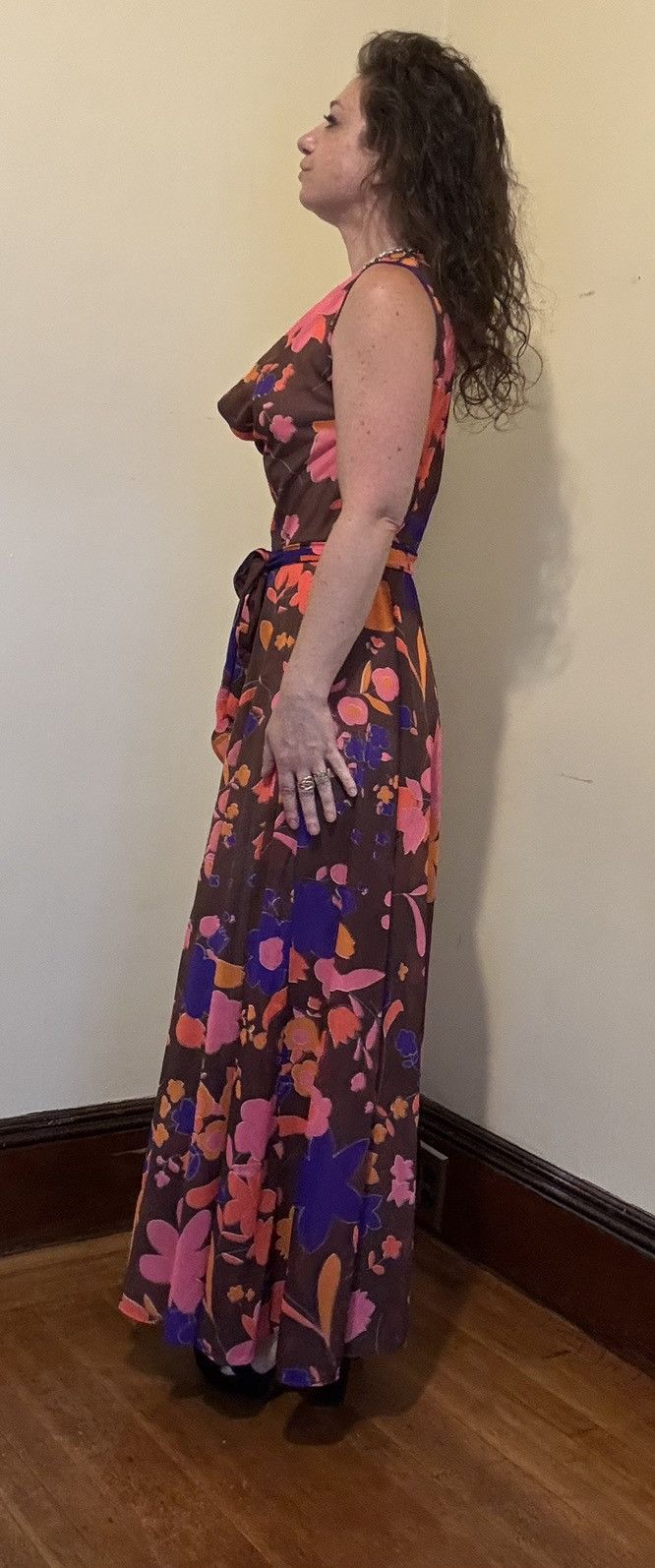 Lilly Pulitzer Vtg 70s Lilly Pulitzer for Neimen Marcus Floral A-Line Maxi Size XXS / US 00 / IT 34 - 9 Thumbnail