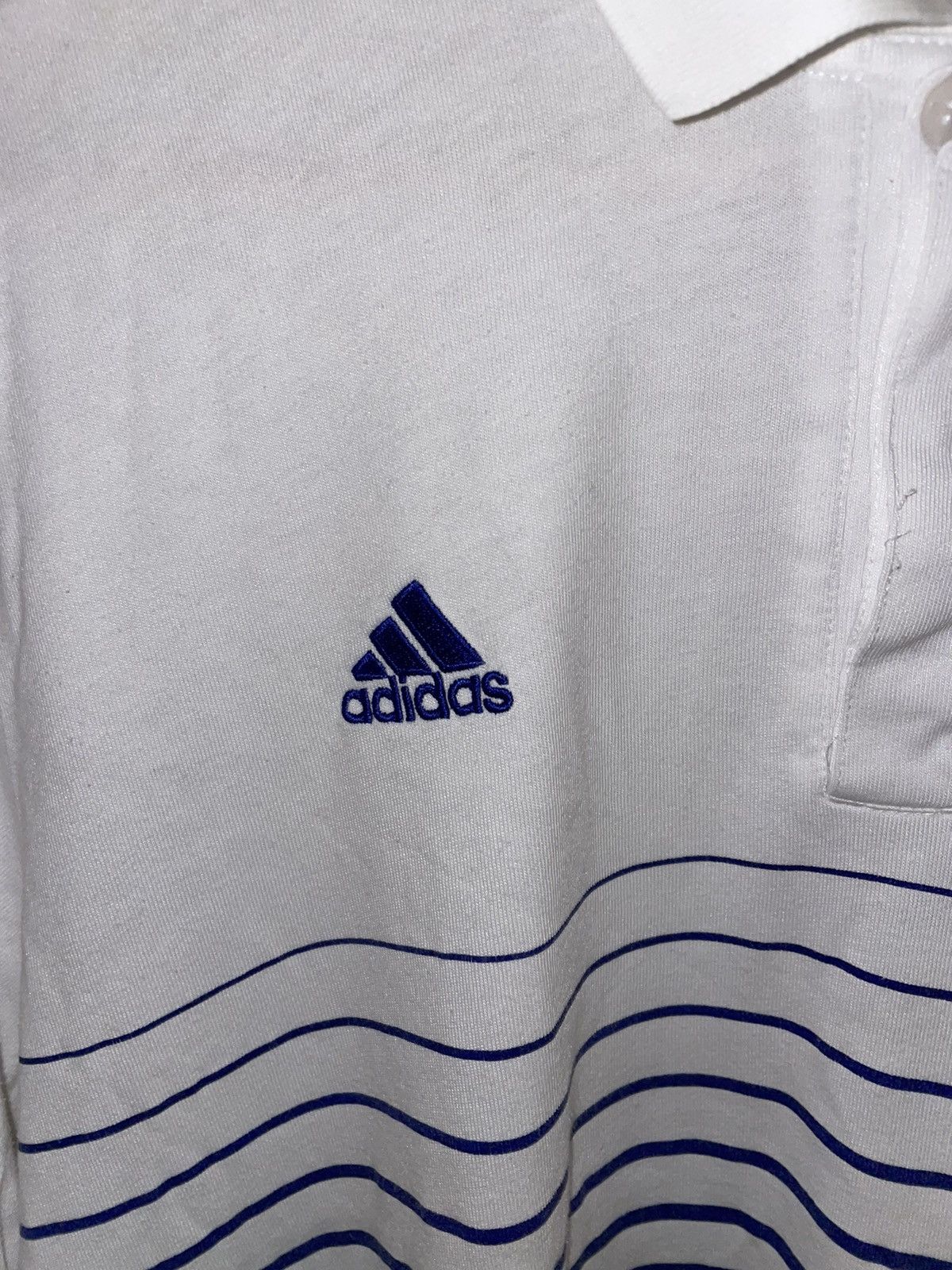 Adidas × Chelsea Soccer × Vintage Chelsea Adidas polo Size US L / EU 52-54 / 3 - 3 Thumbnail