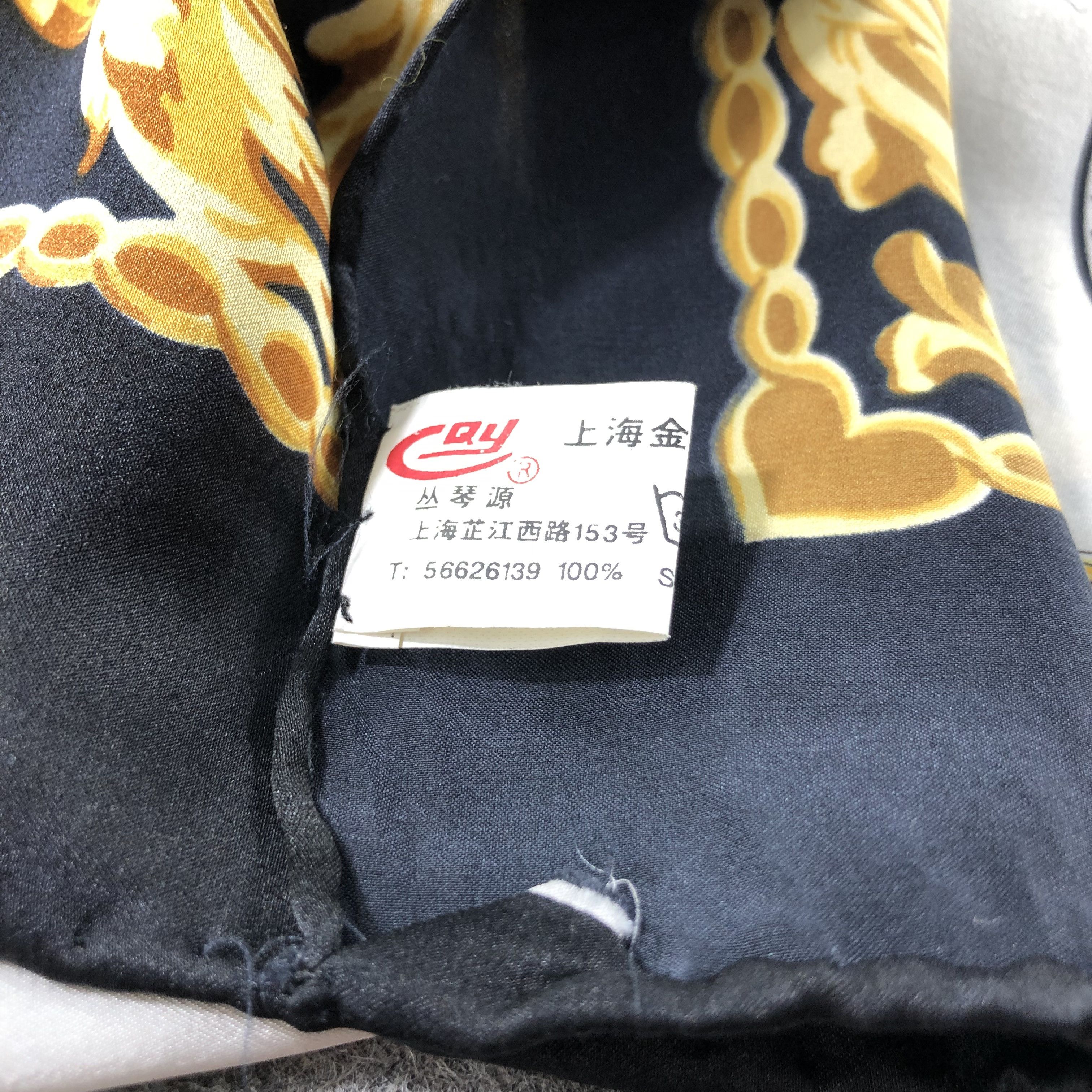 Vintage Music Cords Hand Rolled Silk Scarf M911 Size ONE SIZE - 5 Thumbnail
