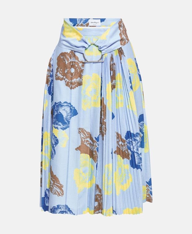 Salvatore Ferragamo pleated skirt Size 38" / US 16 / IT 52 - 1 Preview