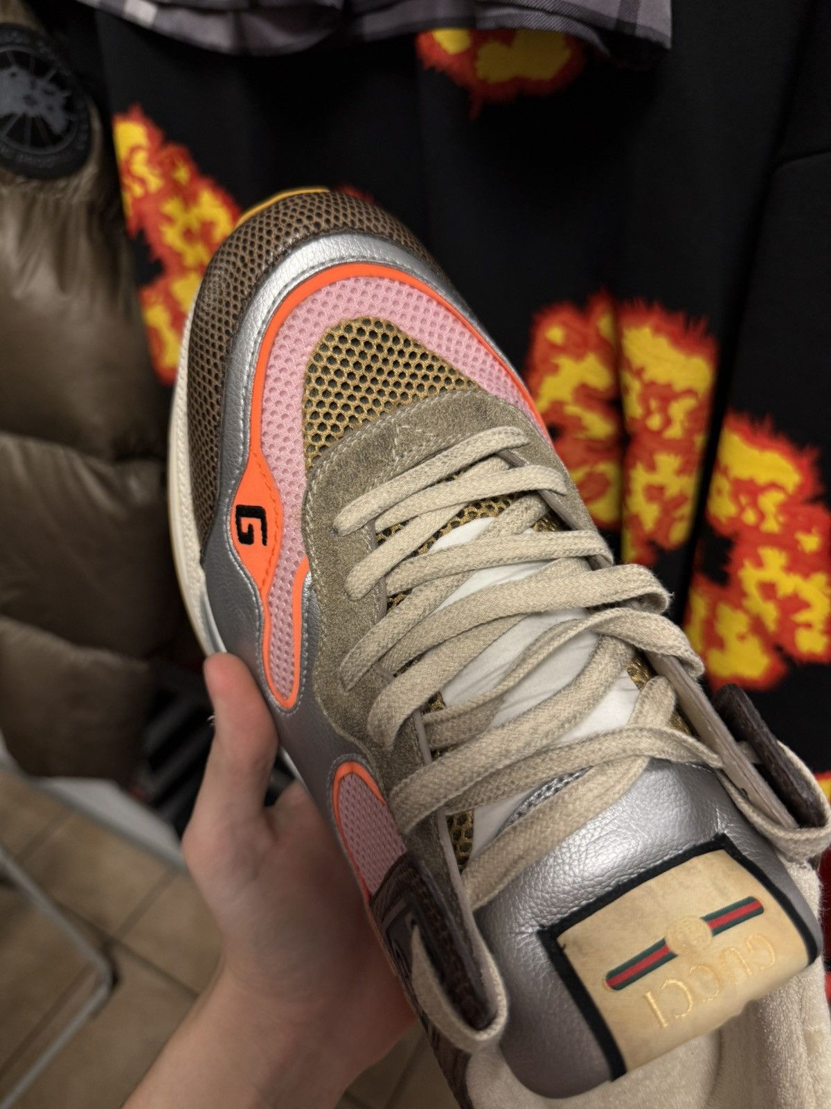 Gucci Gucci Men’s Shoes Ultrapace Size 12G/12.5US Clean Size US 12.5 / EU 45-46 - 6 Thumbnail