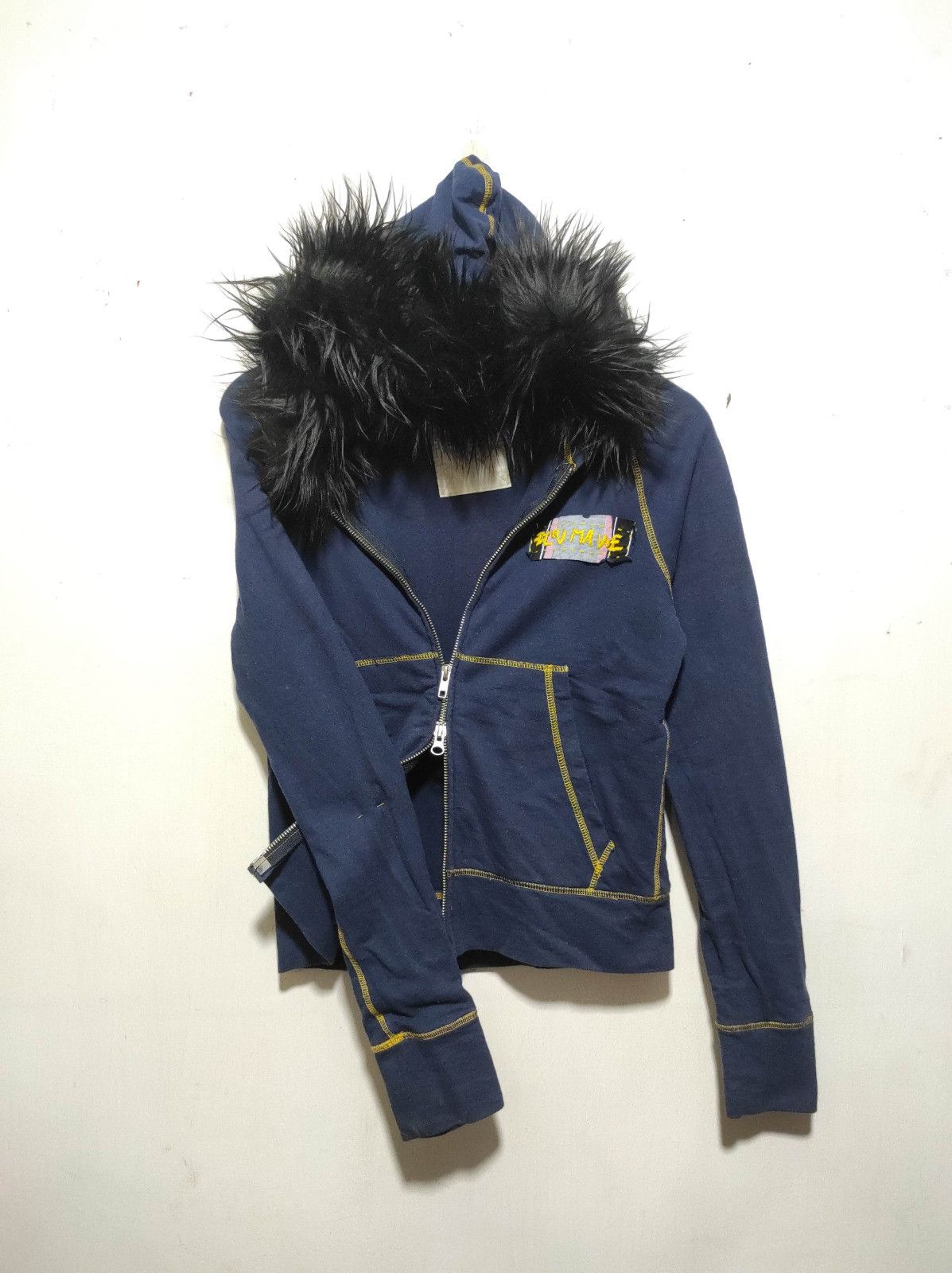 Japanese Brand Bleu Mavie double zip fur hoodie ifsix LGB style Size S / US 4 / IT 40 - 2 Thumbnail