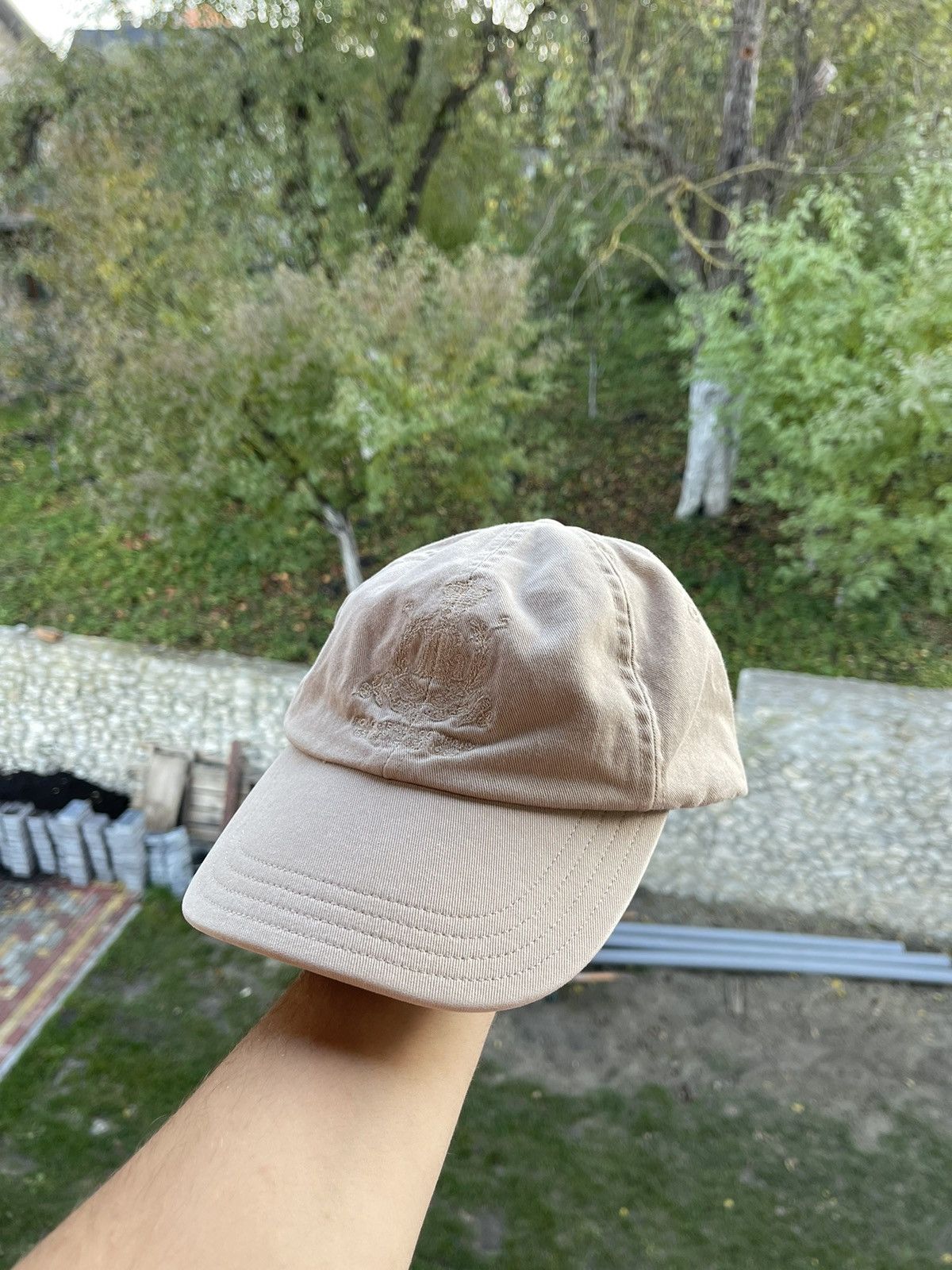 Polo Ralph Lauren × Vintage Vintage 90's Rare Logo Polo Jeans Company Sunfaded Cap hat Size ONE SIZE - 1 Thumbnail