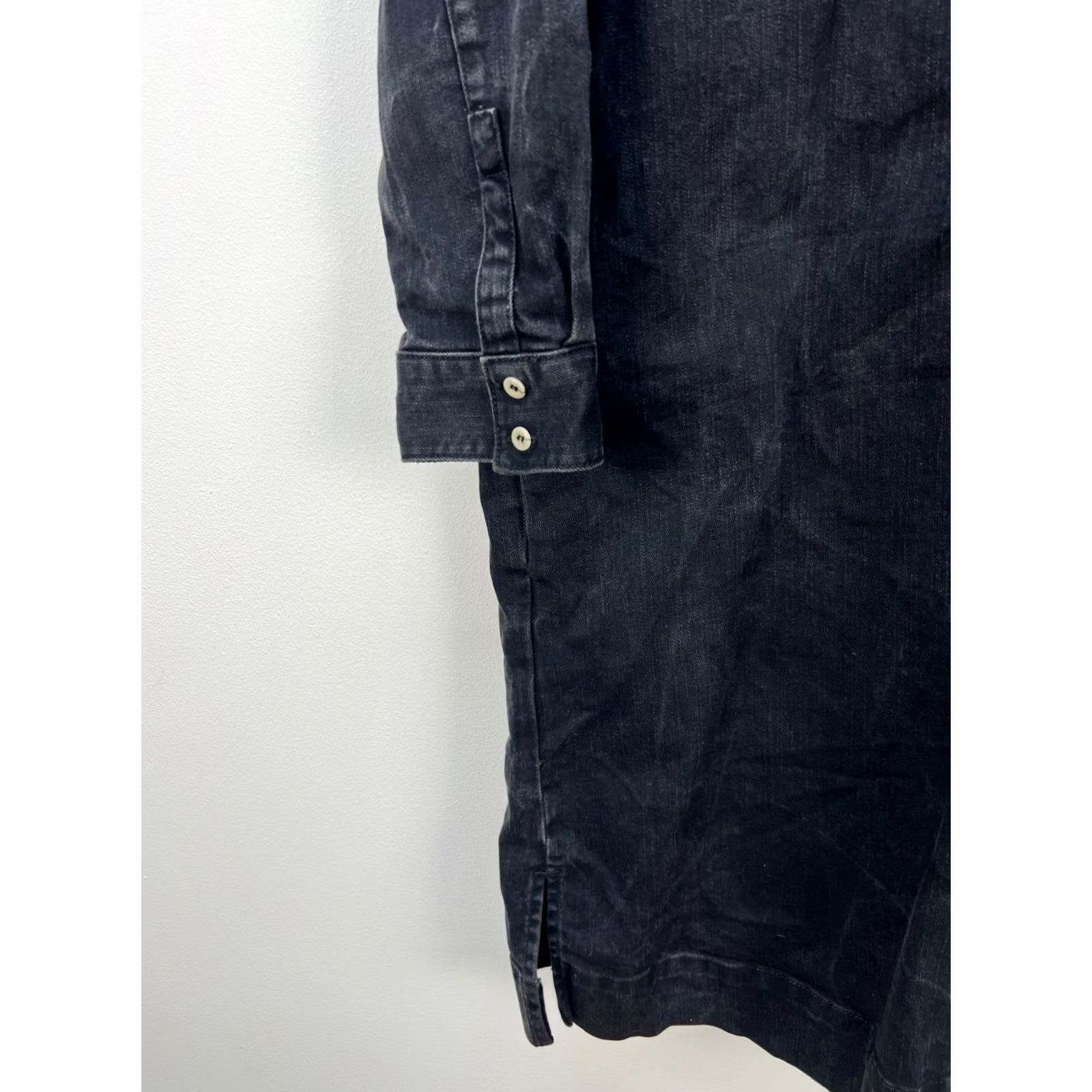 Vintage TOAST Denim Jacket Women Regular Size 12 Black Gray Denim Shirt Dress jacket Vintage No Size XL / US 12-14 / IT 48-50 - 7 Thumbnail