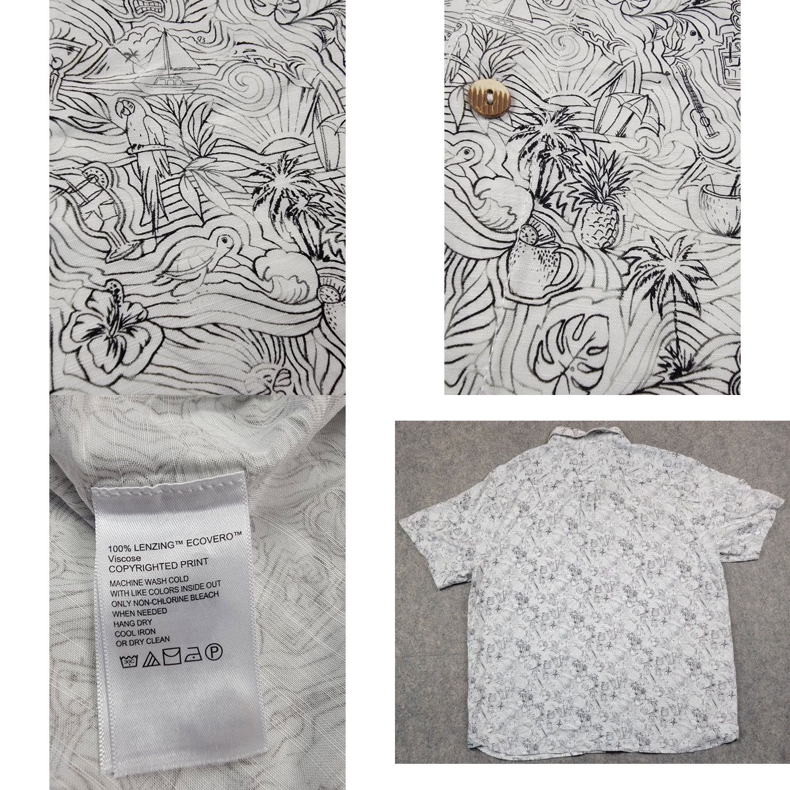 Tommy Bahama Tommy Bahama Shirt Mens XLT Veracruz Cay Hidden Paradise NWT Multicolor Short Sleeve Button-Up Collared Beach Tropical Marine Nautical Florals | Mens Size US XL / EU 56 / 4 - 9 Thumbnail