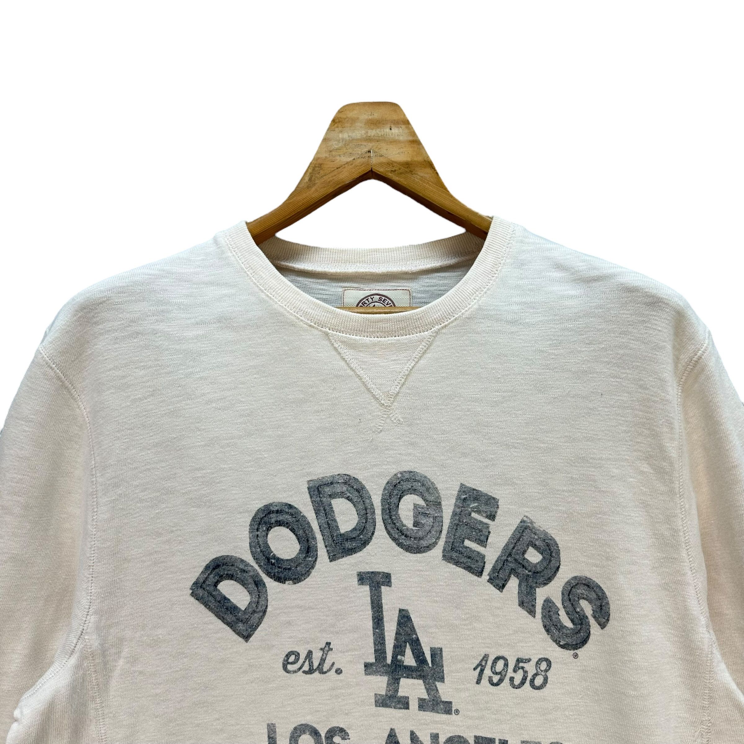 47 Brand Los Angeles Dodgers Big Logo Crewneck Sweatshirt #A4-0074 Size US M / EU 48-50 / 2 - 2 Thumbnail