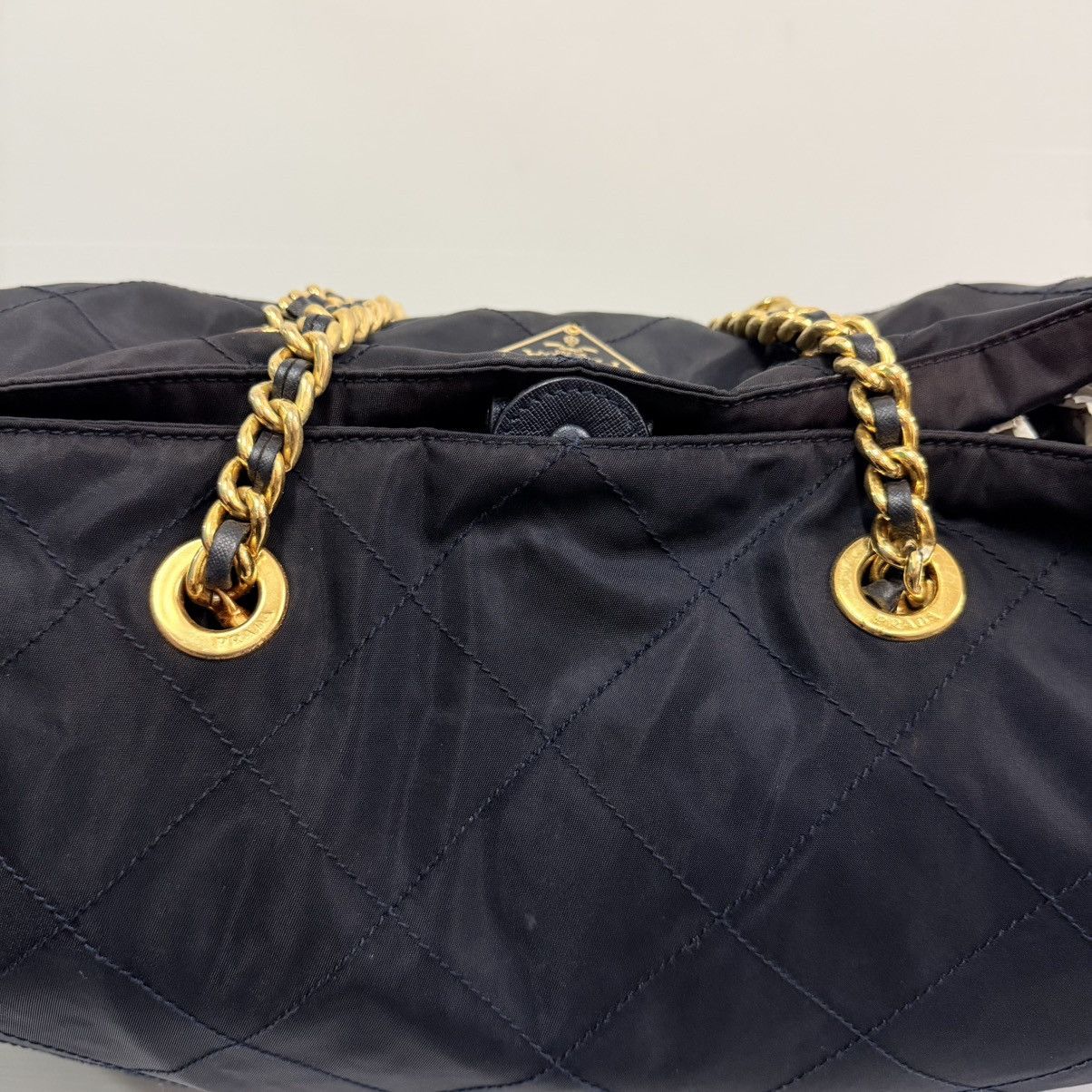 Prada Prada Nylon Large Shoulder Chain Bag Size ONE SIZE - 8 Thumbnail
