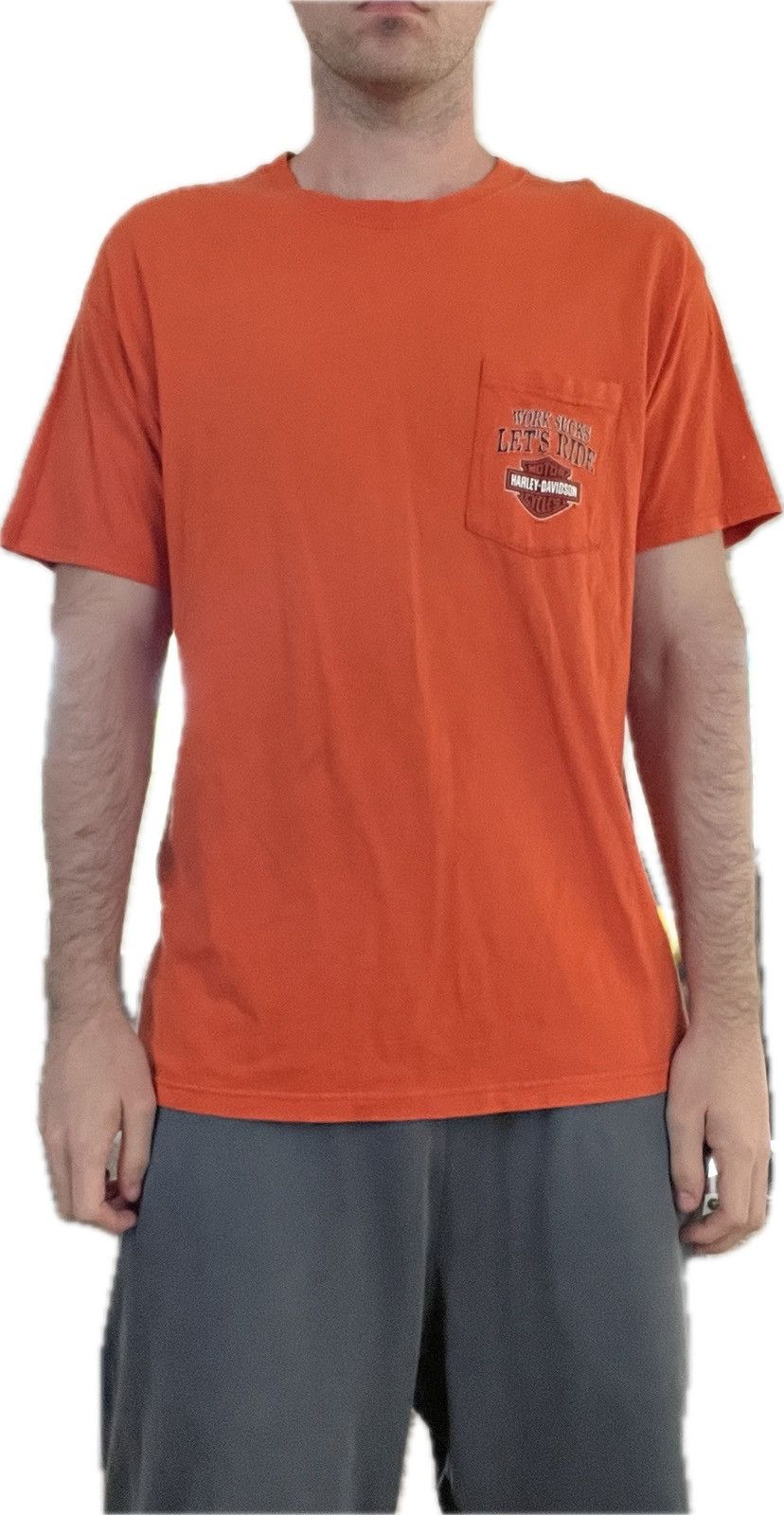 Harley Davidson 2006 Pocket T shirt Work Sucks Let’s Ride Idaho size large Size US L / EU 52-54 / 3 - 6 Thumbnail