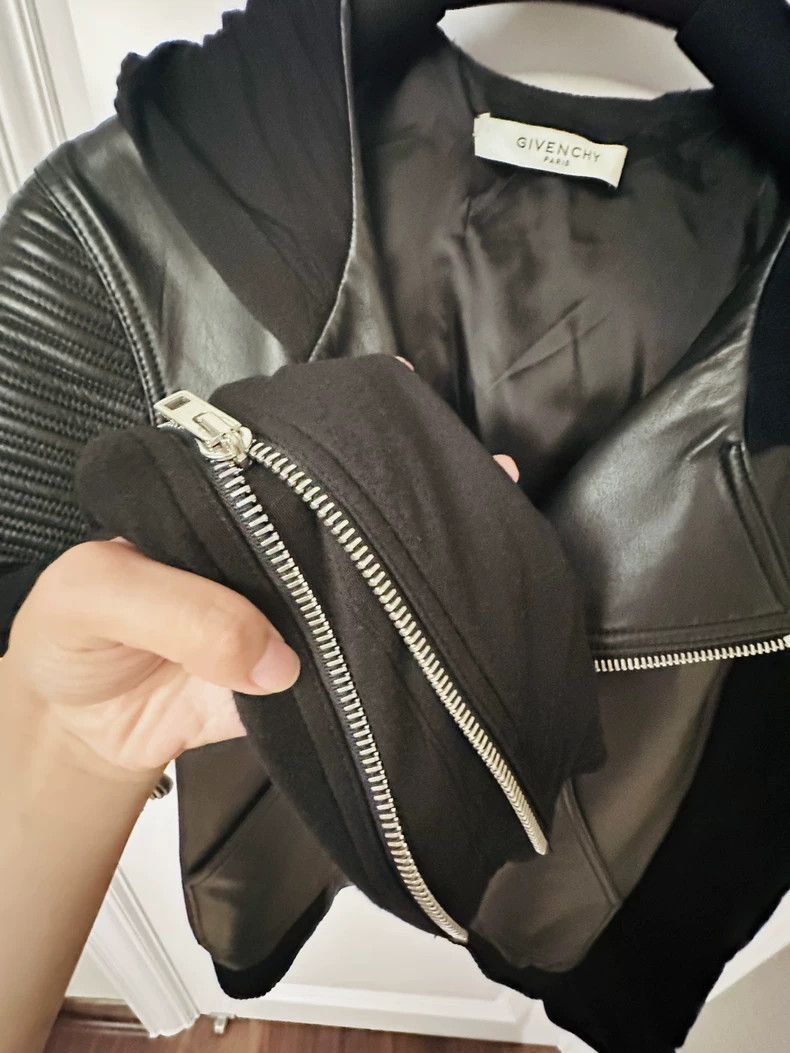 Givenchy Givenchy Black hooded leather jacket, size S, made in Ital Size US S / EU 44-46 / 1 - 4 Thumbnail