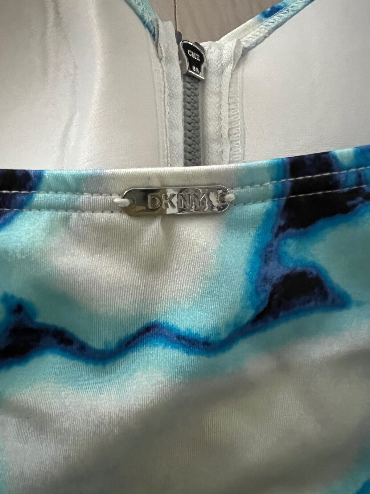 DKNY DKNY Strapless Tankini Swim Top Quartz Blue Tie Dye ( XS ) Size XS / US 0-2 / IT 36-38 - 5 Thumbnail