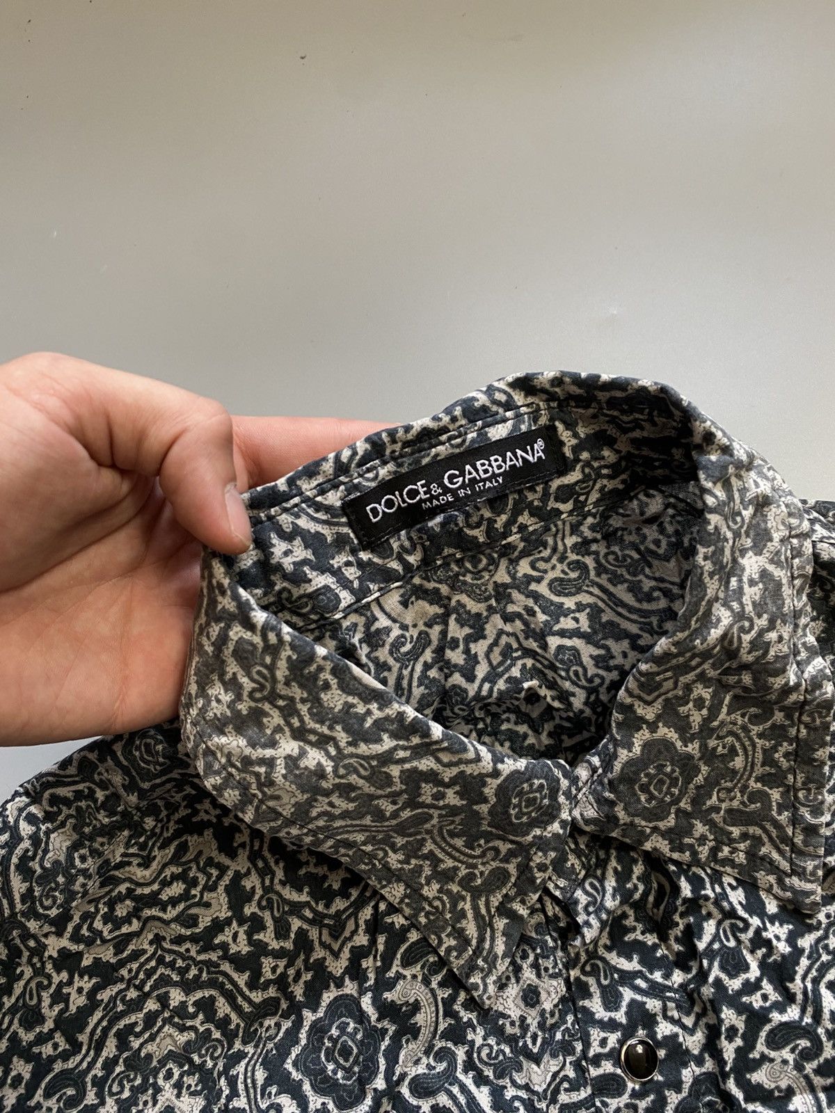 Dolce & Gabbana Dolce & Gabbana painted shirt Size US M / EU 48-50 / 2 - 4 Thumbnail