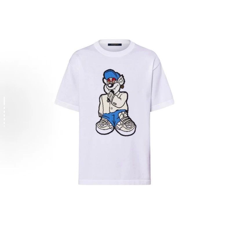 Louis Vuitton Louis Vuitton Cartoon singing bear embroidered short sleev Size US M / EU 48-50 / 2 - 1 Thumbnail