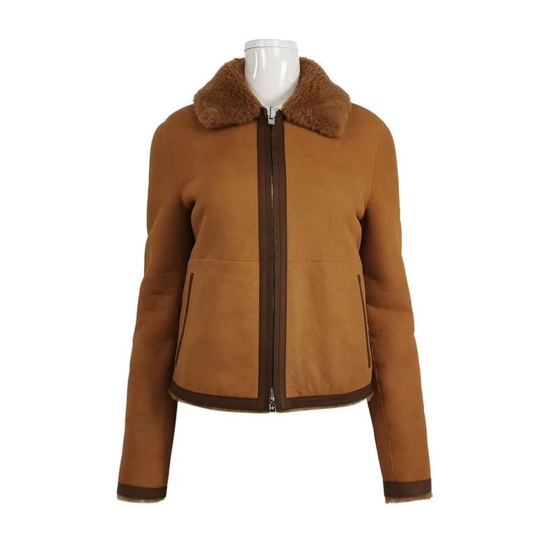 Loro Piana LORO PIANA Sheepskin patchwork zipper long sleeve double s Size XS / US 0-2 / IT 36-38 - 1 Thumbnail