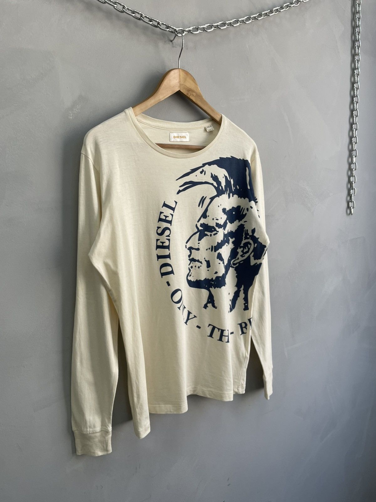 Diesel Avant garde Diesel big logo long sleeve rare y2k Size US M / EU 48-50 / 2 - 3 Thumbnail