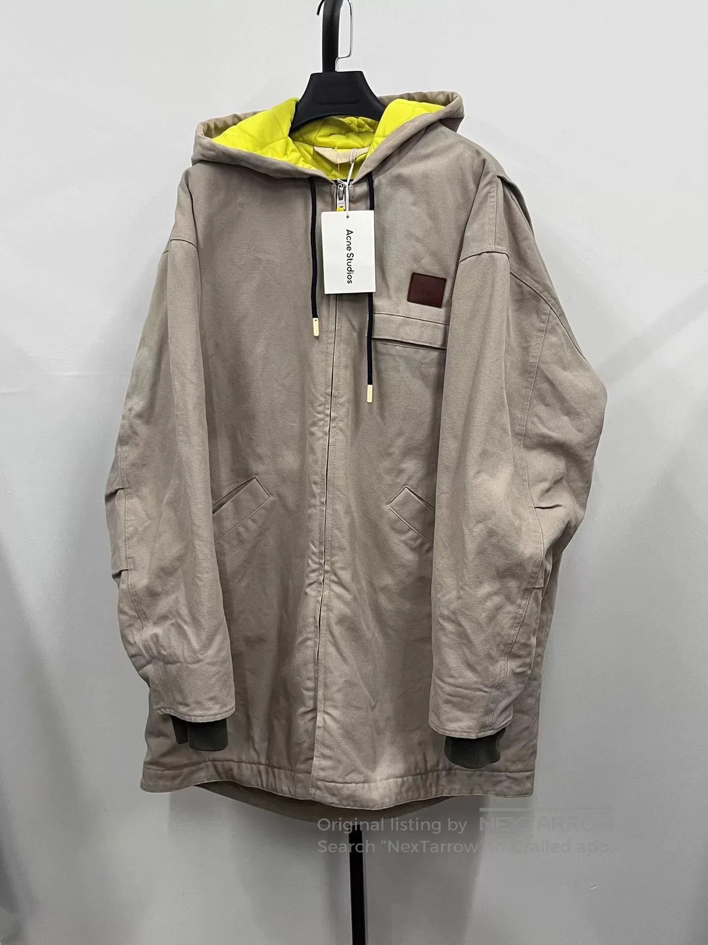 Acne Studios acne studios hooded long coat with logo. Size US M / EU 48-50 / 2 - 1 Thumbnail