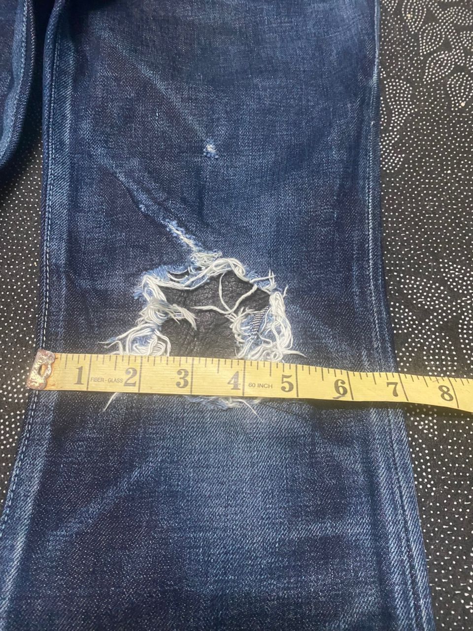 If Six Was Nine 💥FLARE💥DELAY by UFIN & SON DISTRESSED DENIM Size US 30 / EU 46 - 4 Thumbnail