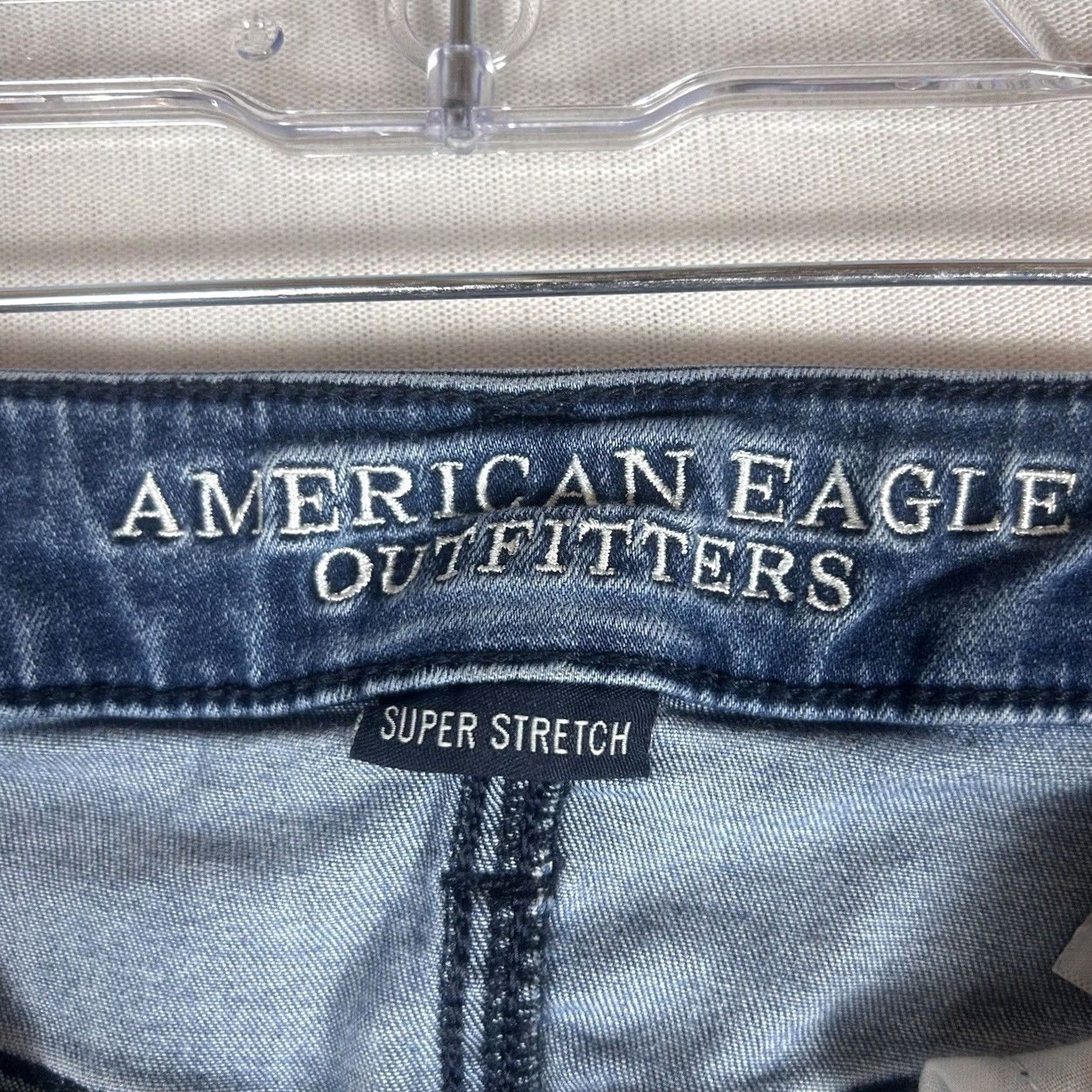 American Eagle Outfitters VINTAGE? American Eagle Jegging Jeans Womens 0 Slim Denim Distressed Raw Hem AEO Jeans Size 25" / US 0 / IT 36 - 3 Thumbnail