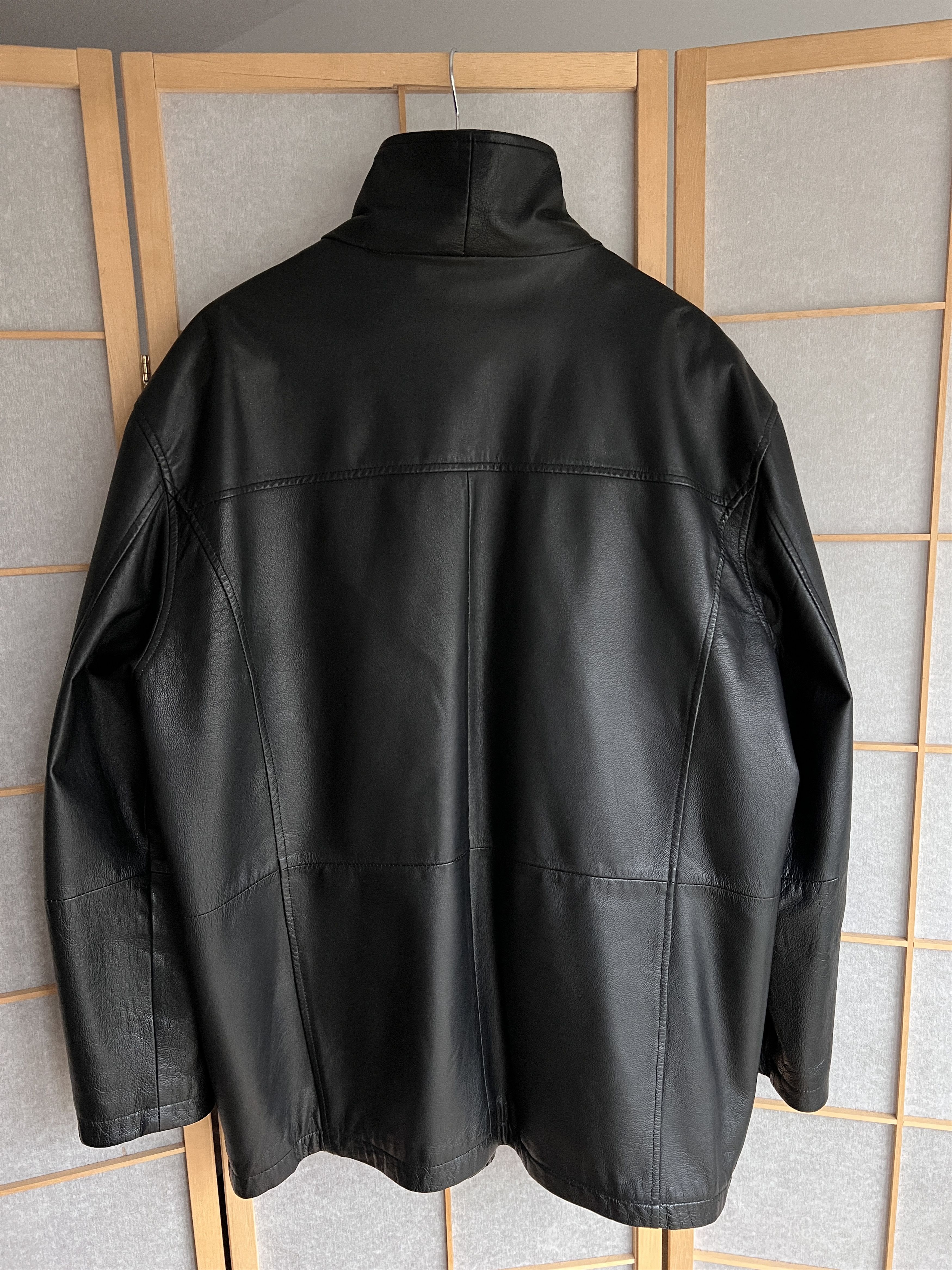 If Six Was Nine 14th Addiction Yohji Yamamoto style leather jacket LGB Boxy Size US XXL / EU 58 / 5 - 12 Thumbnail