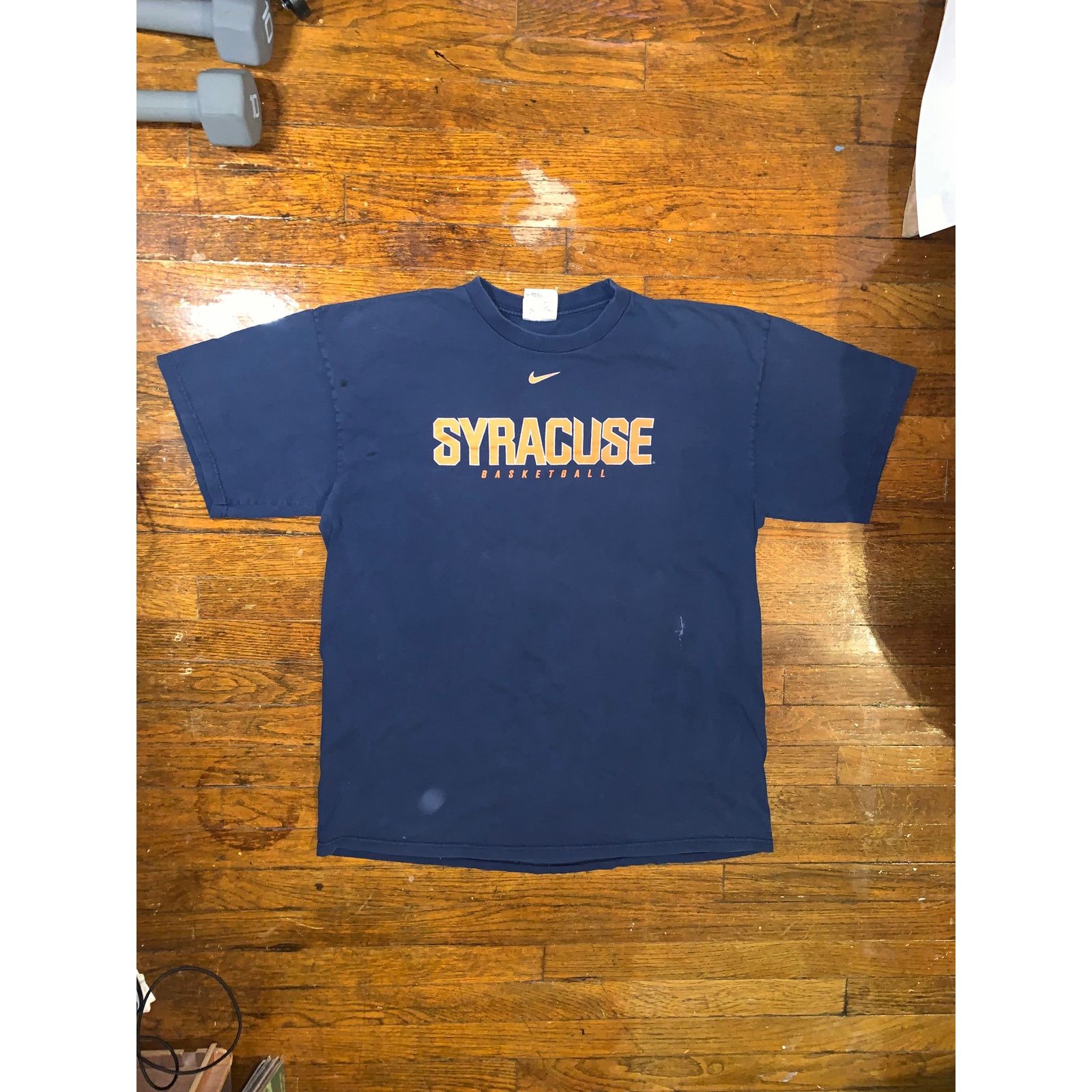 Nike × Vintage Nike Syracuse Elite Basketball Tee XL Navy Blue Team Nike Size US XL / EU 56 / 4 - 1 Thumbnail